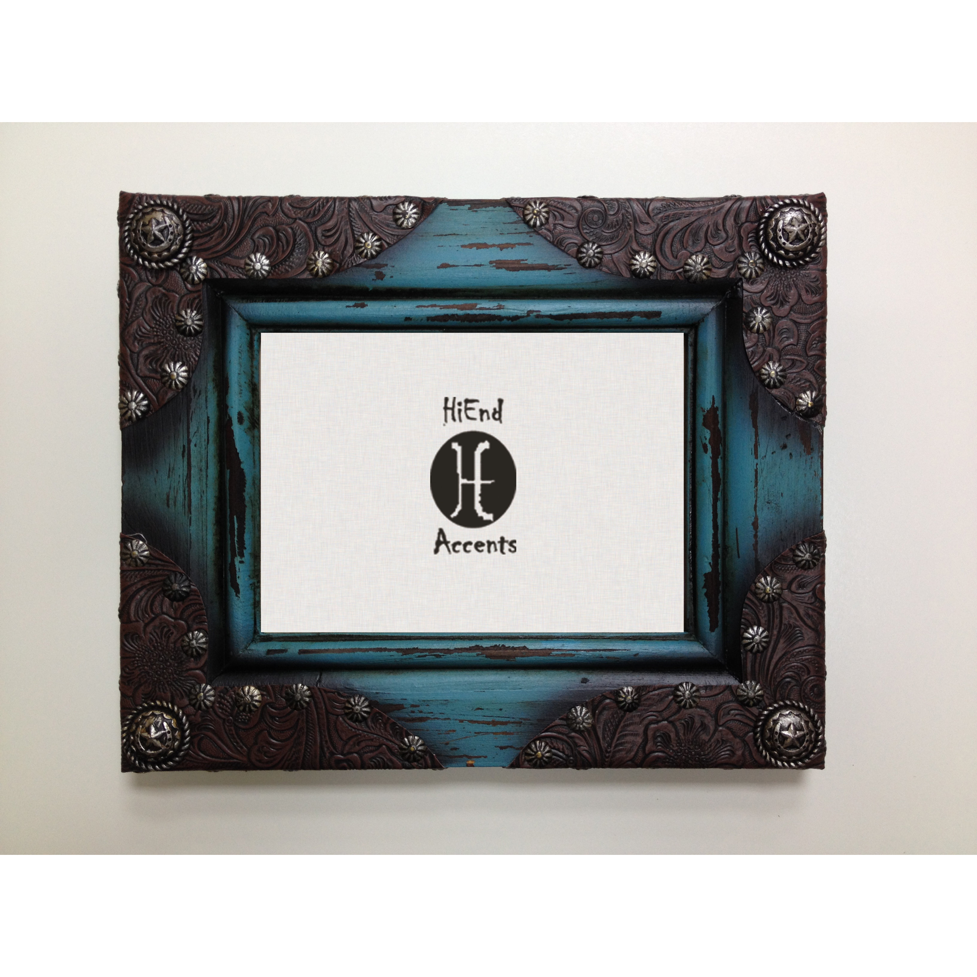 HiEnd Accents 5" x 7" Painted Distressed Wood Picture Frame & Reviews