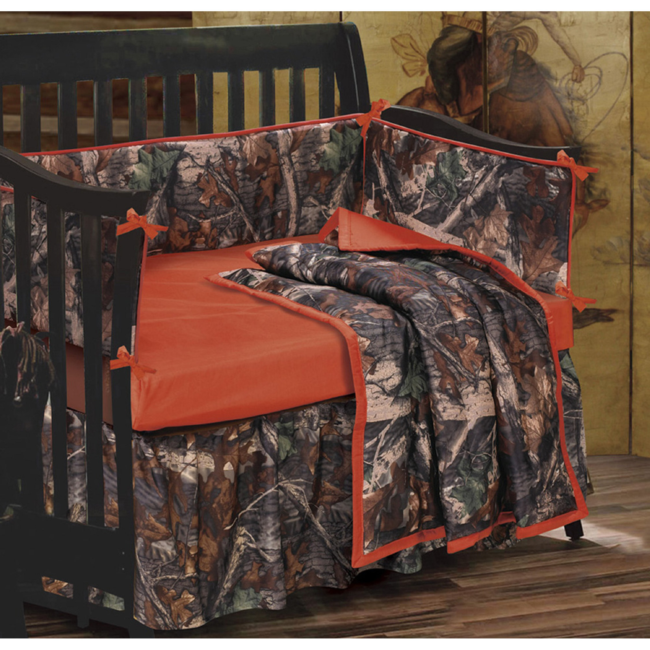 HiEnd Accents Camo 4 Piece Crib Bedding Set & Reviews Wayfair
