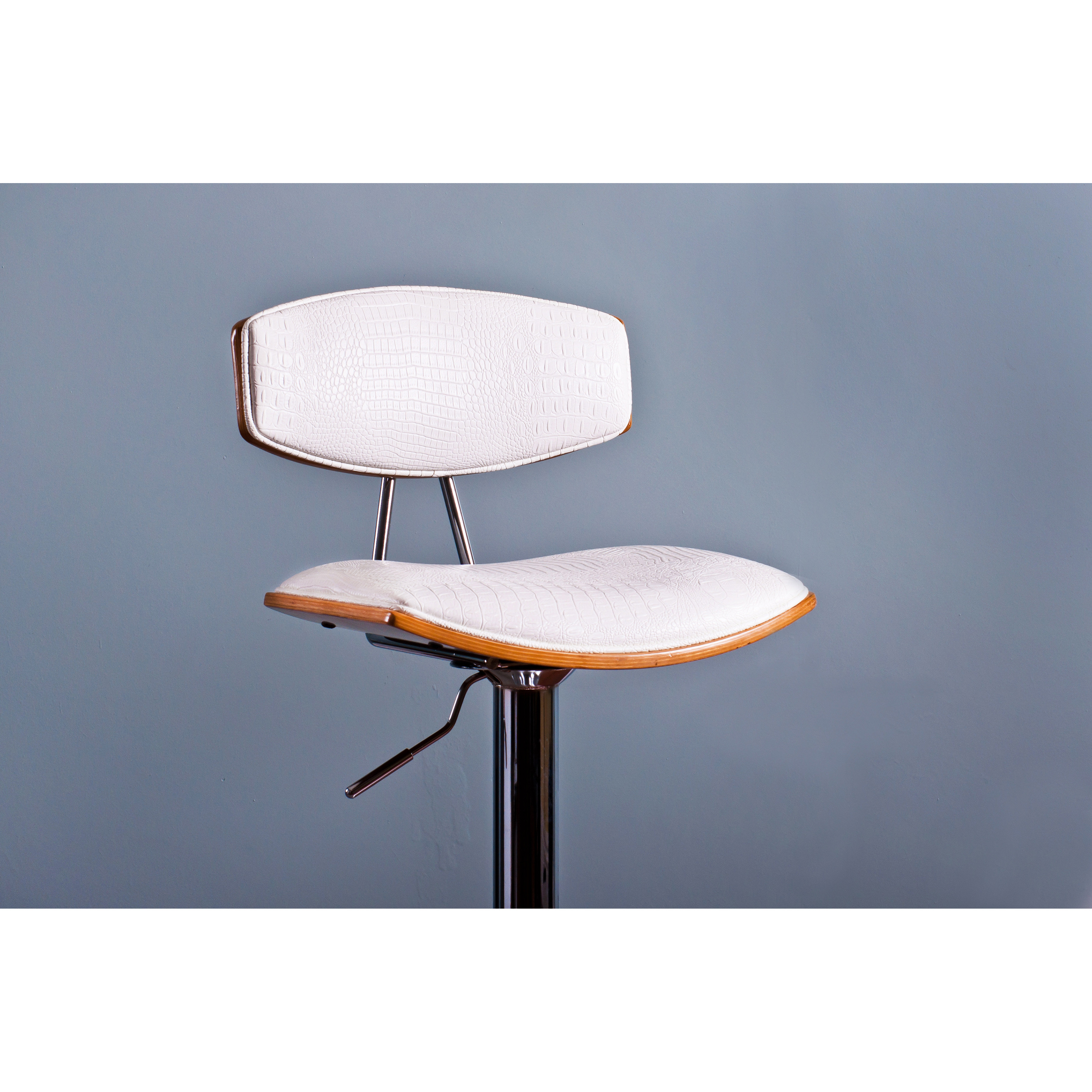 AC Pacific Adjustable Height Swivel Bar Stool with Cushion & Reviews Wayfair