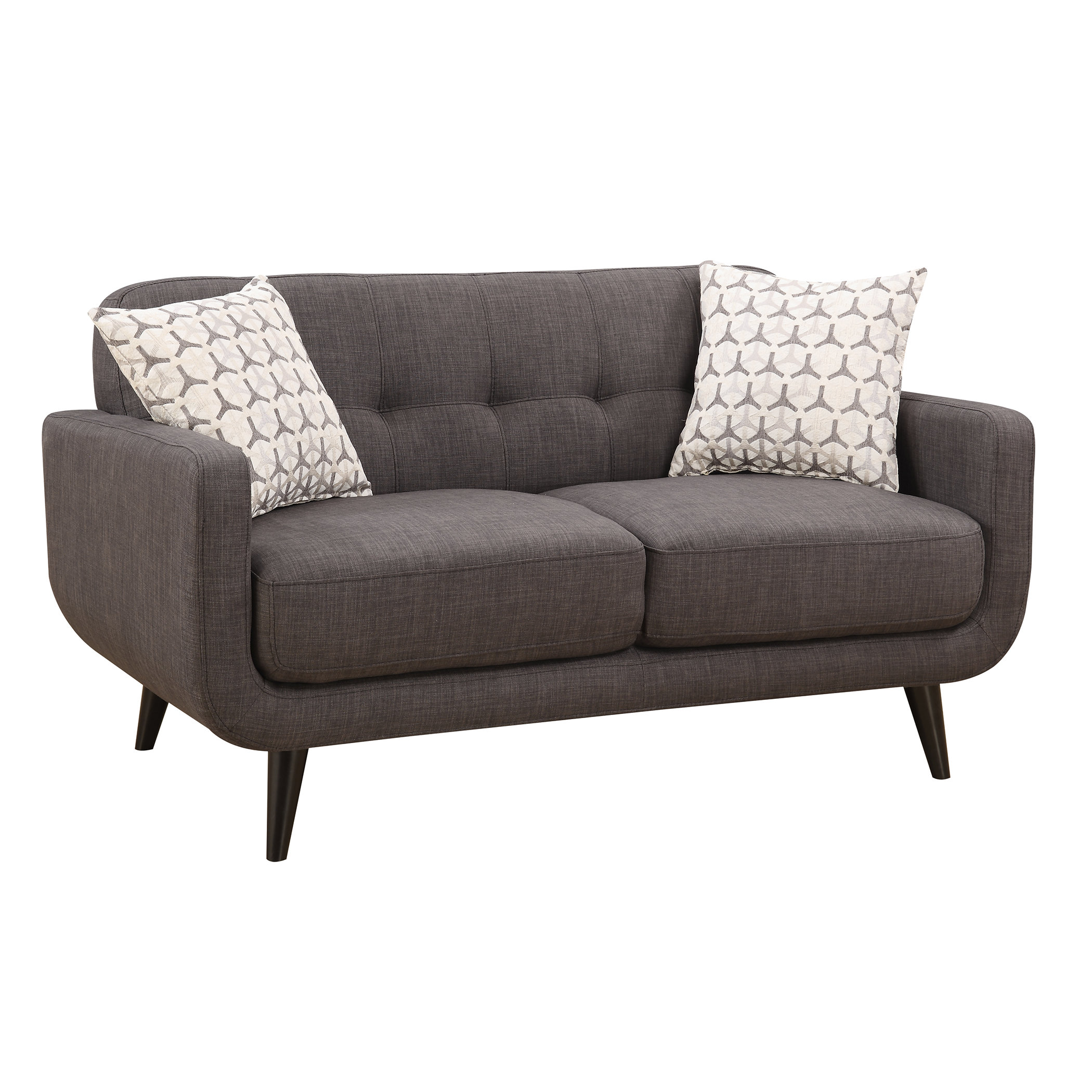 AC Pacific Crystal MidCentury Loveseat Wayfair