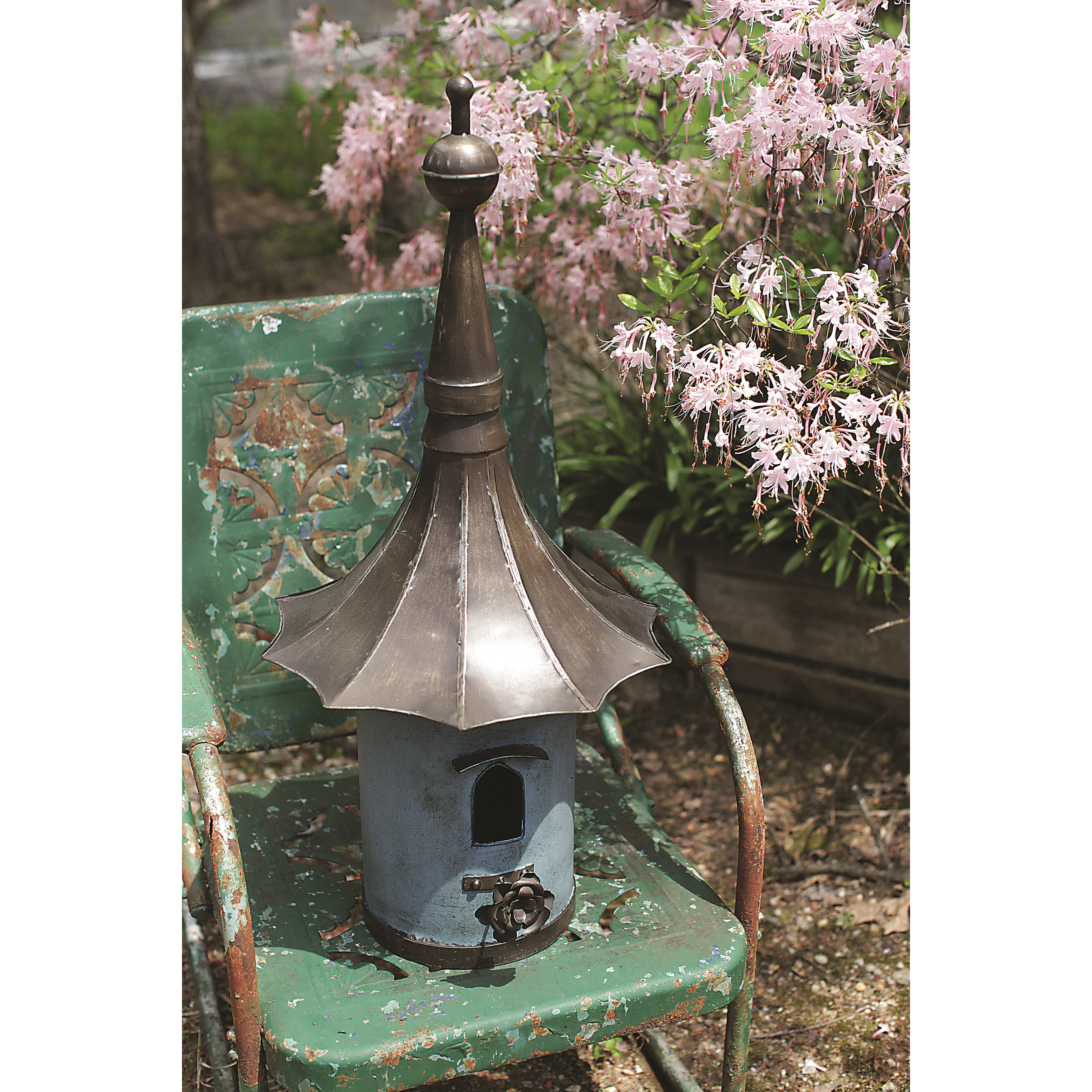 Creative CoOp Secret Garden Freestanding Bird House & Reviews Wayfair