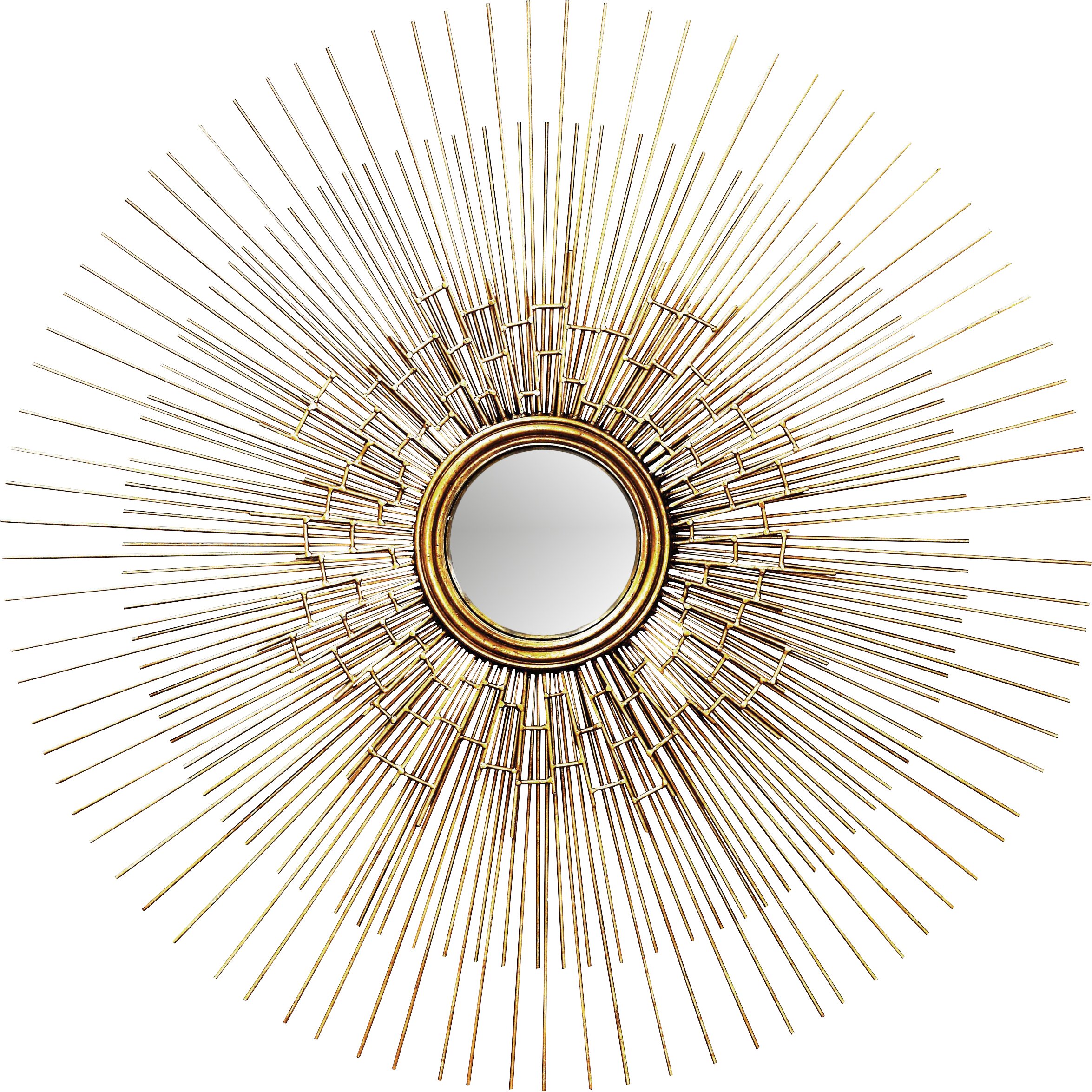 Creative Co-Op Flirt Round Metal Starburst Mirror & Reviews | Wayfair