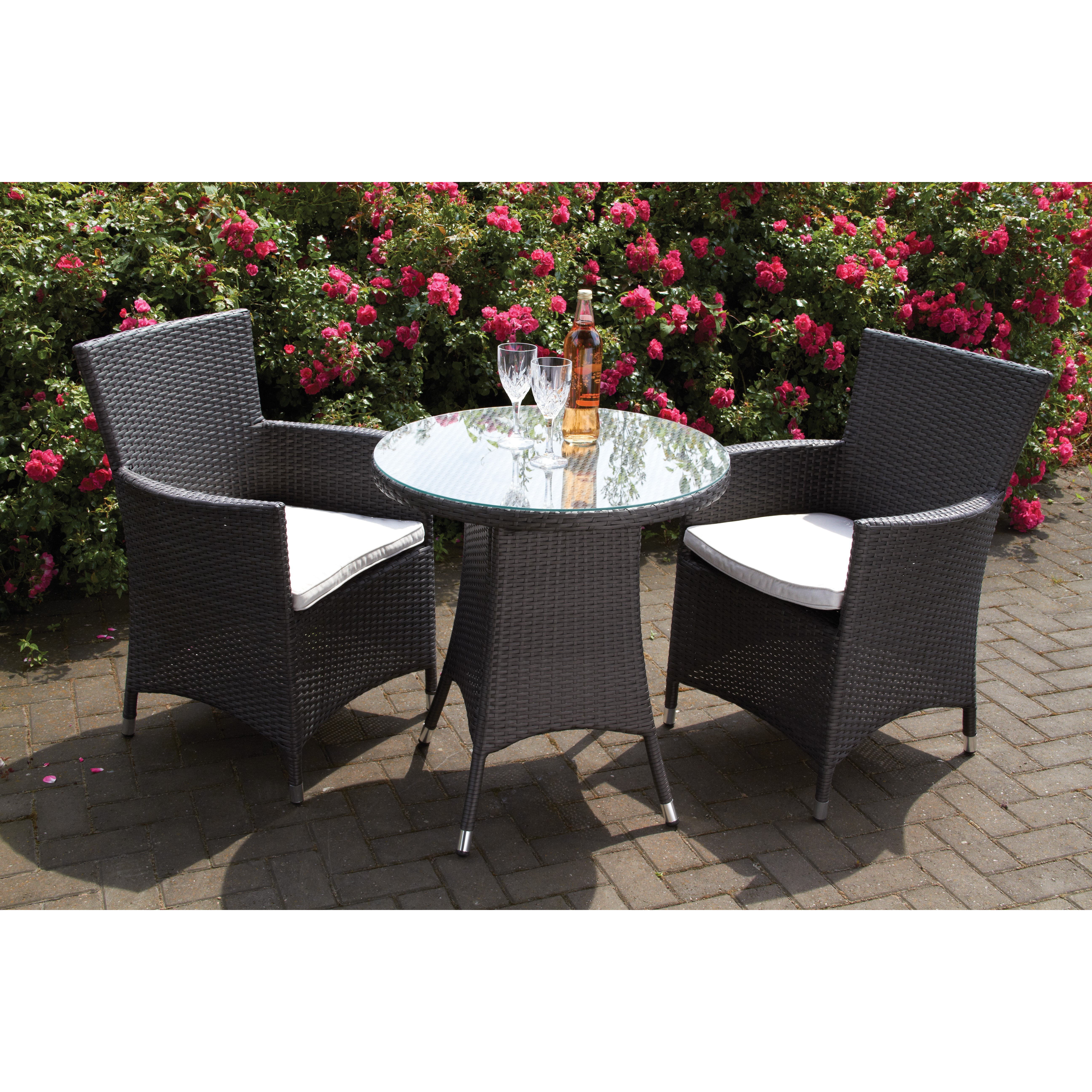 Royal Craft Cannes 2 Seater Bistro Set with Cushions & Reviews Wayfair UK