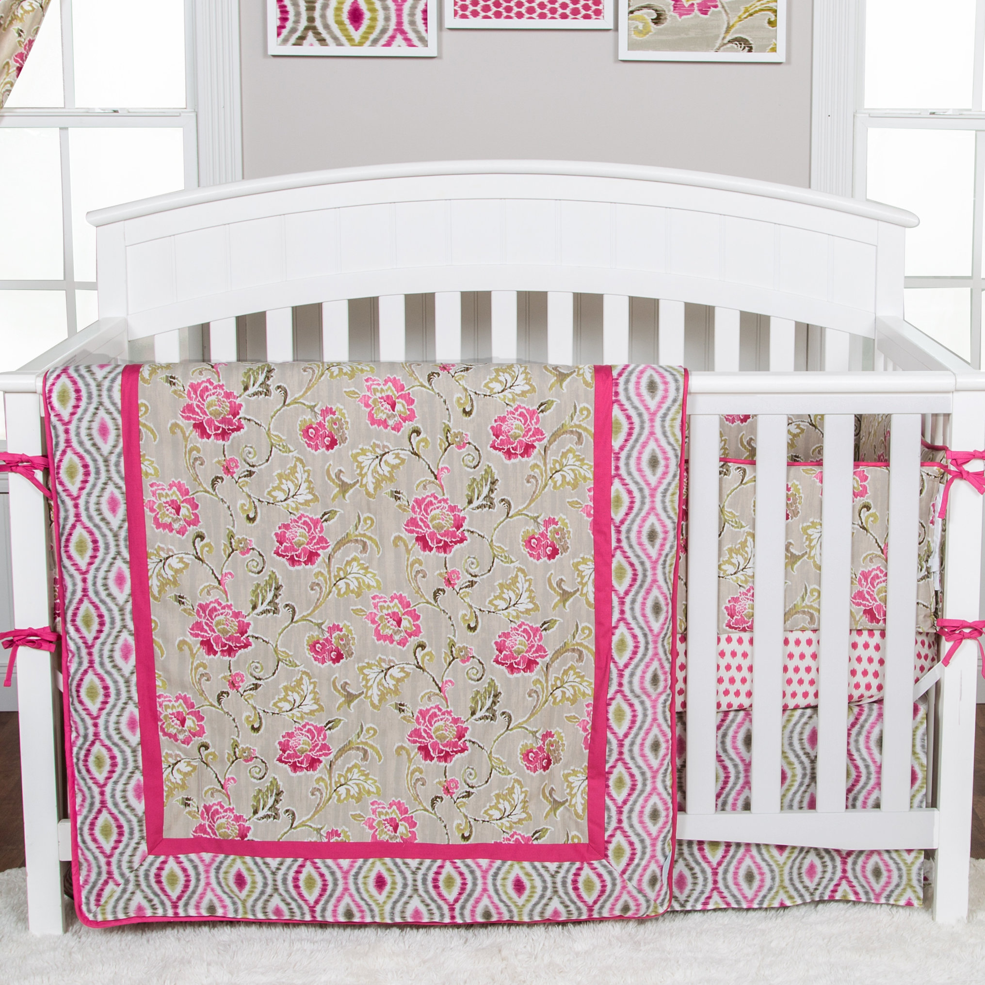 Trend Lab Waverly® Jazzberry 3 Piece Crib Bedding Set & Reviews Wayfair