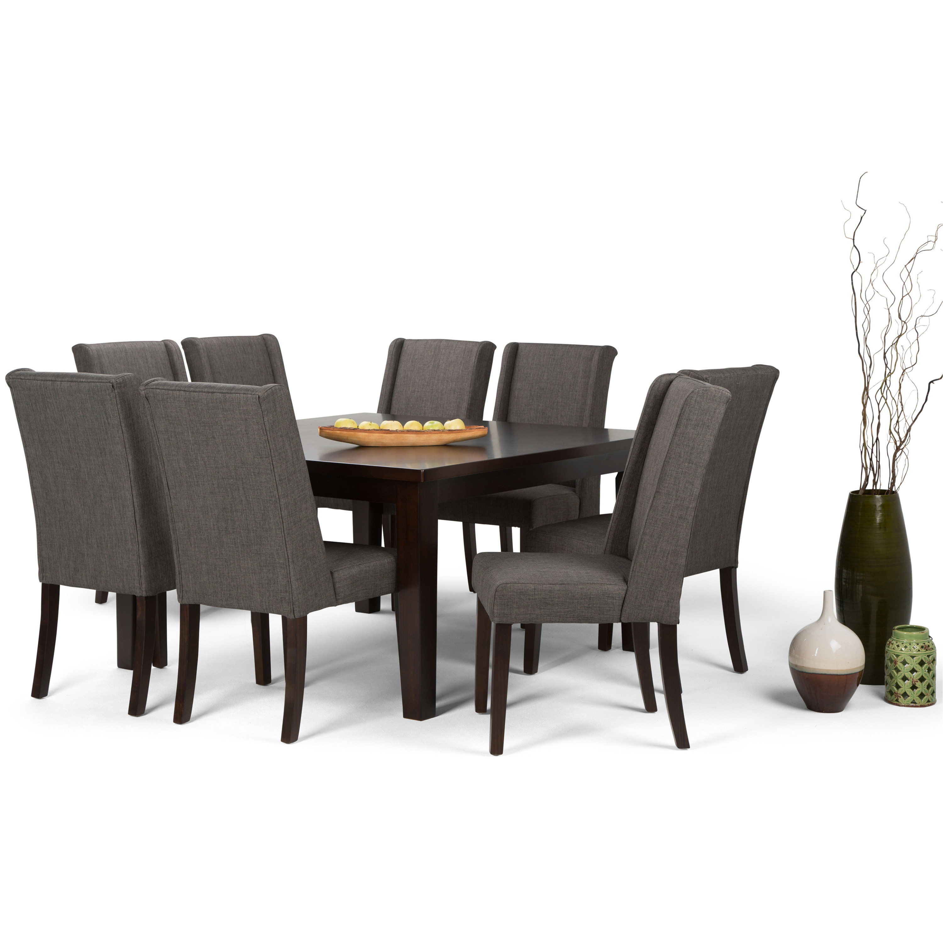 Simpli Home Sotherby 9 Piece Dining Set 