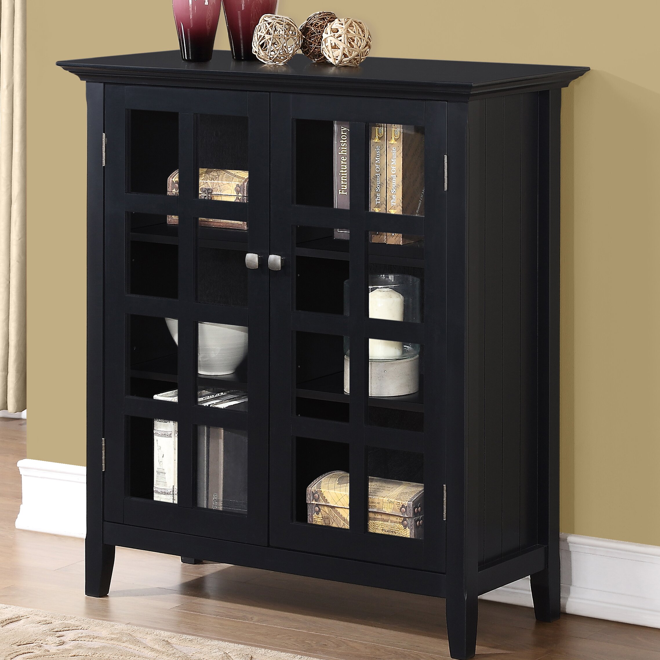 Simpli Home Acadian Accent Storage Cabinet & Reviews 