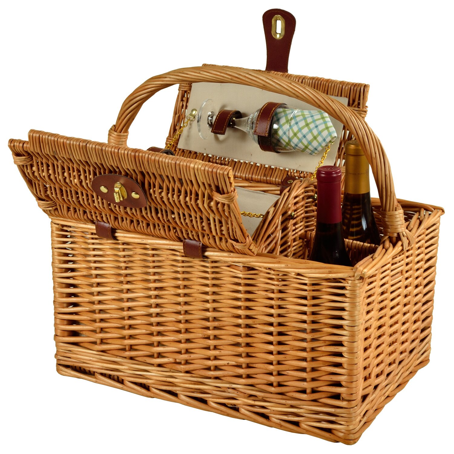 Picnic At Ascot Vineyard 2 Person Picnic Basket & Reviews | Wayfair