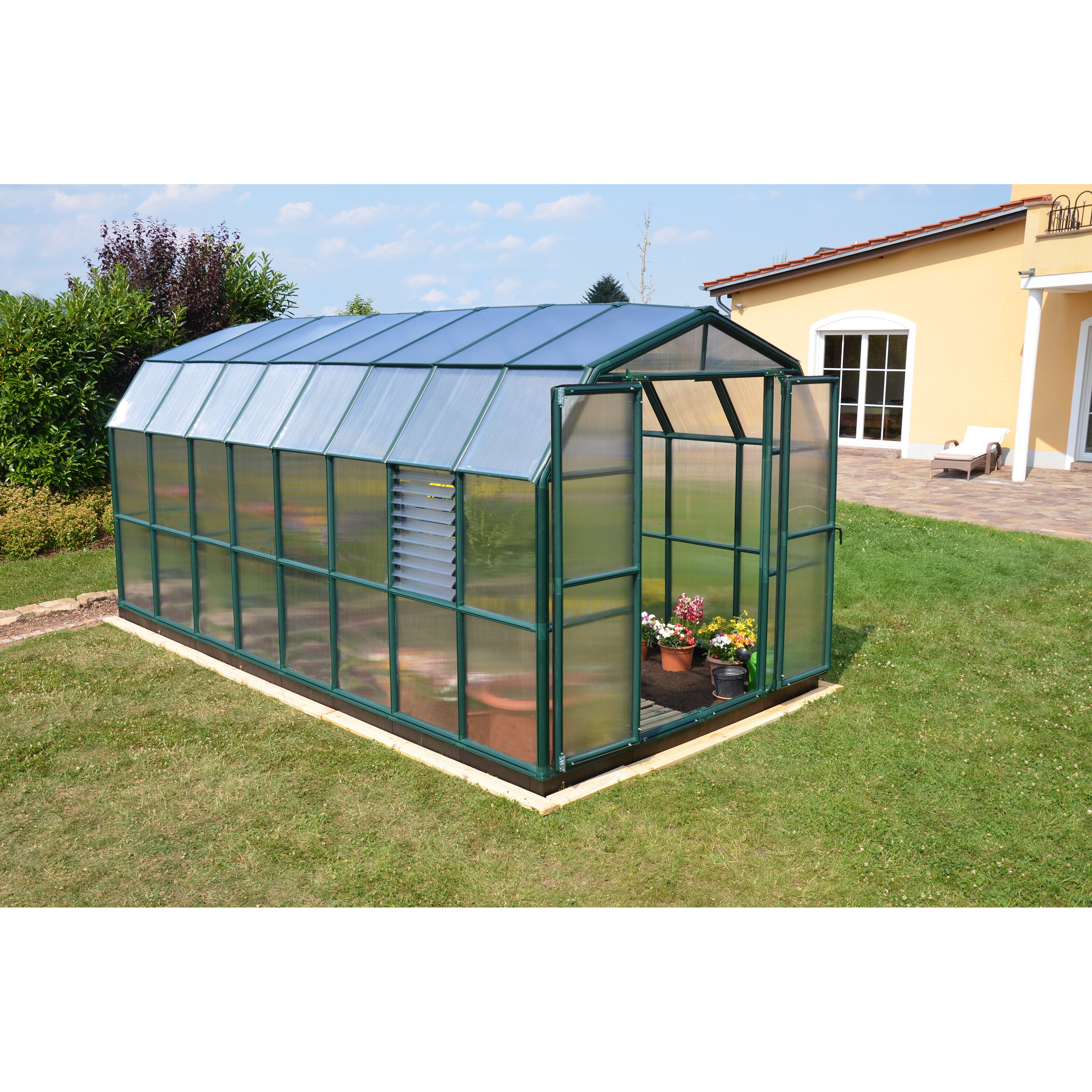 Rion Prestige 2 Twin Wall 9 Ft W X 17 Ft D Polycarbonate Greenhouse Wayfair 7315