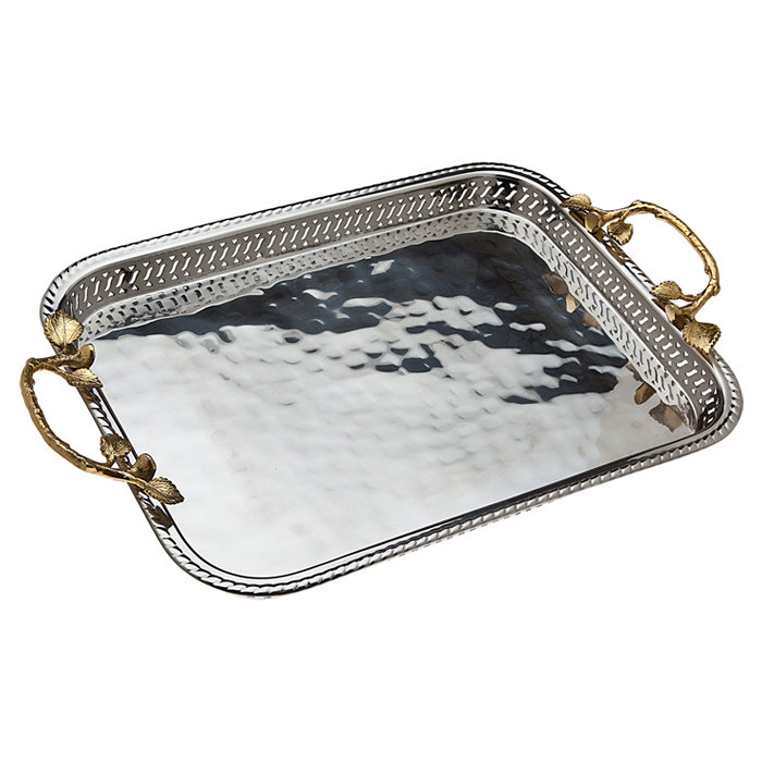 Godinger Silver Art Co Arboria Serving Tray & Reviews Wayfair