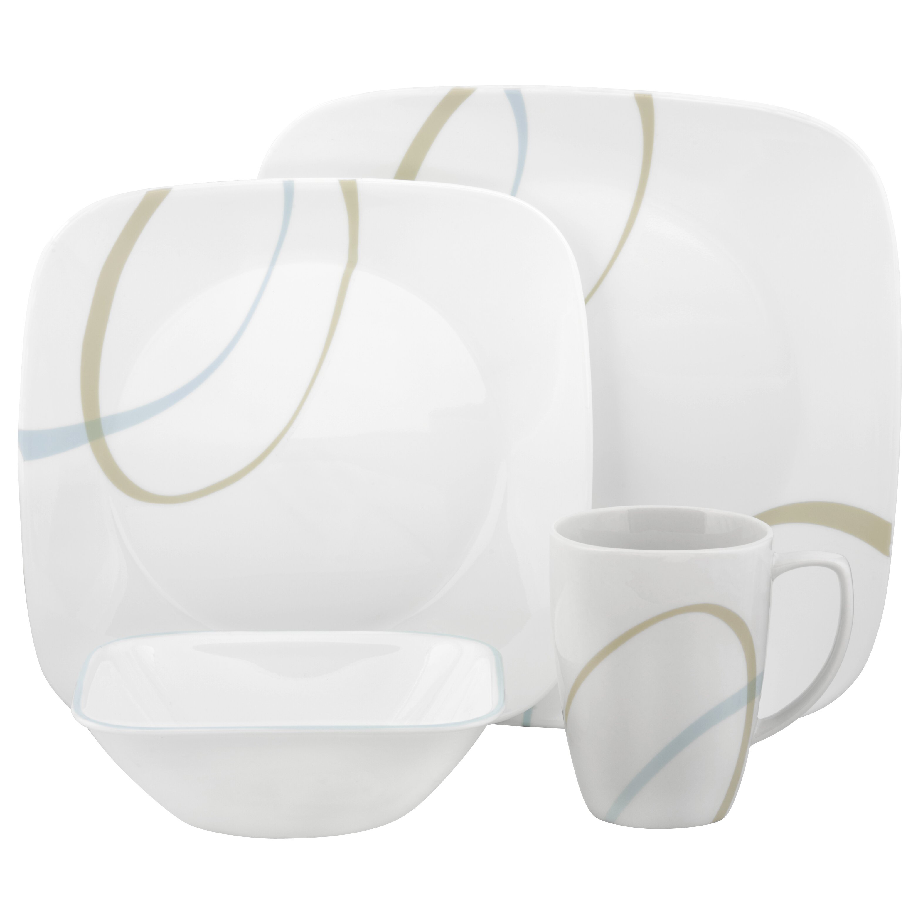 Corelle Sand and Sky 16 Piece Dinnerware Set & Reviews Wayfair