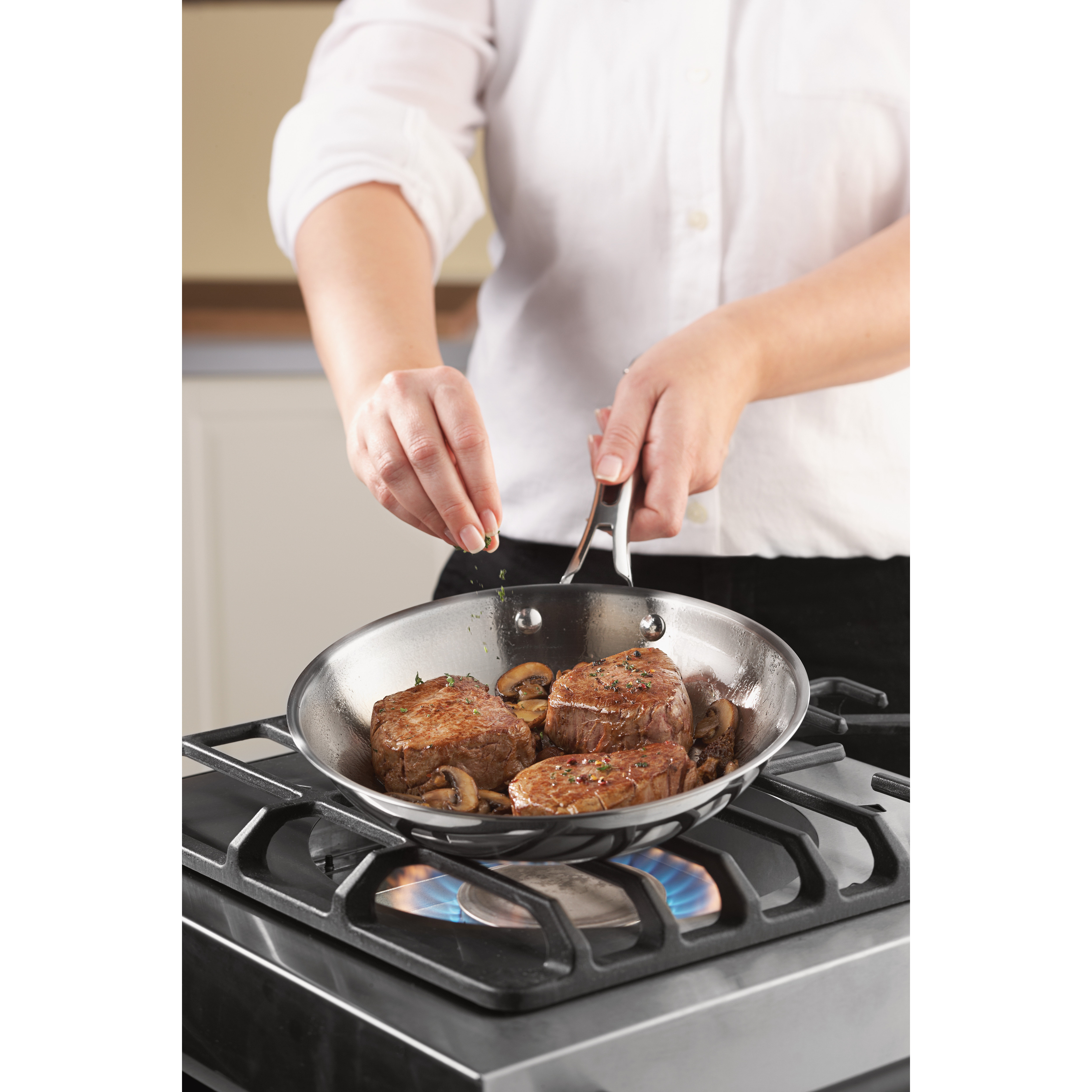 Revere Cookware 7Piece NonStick Stainless Steel Cookware Set Wayfair