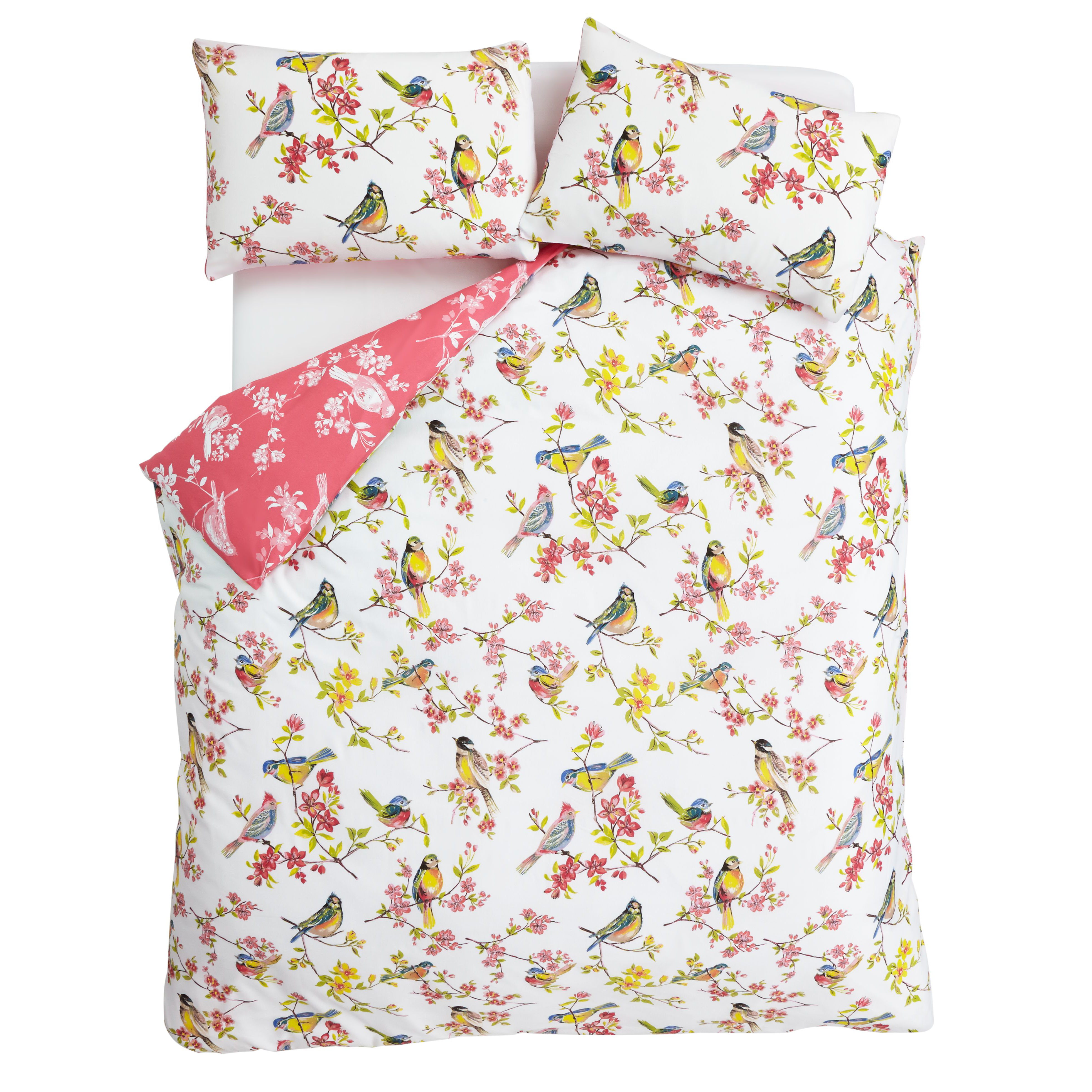Catherine Lansfield Birds Boutique Duvet Cover & Rectangular Pillowcase