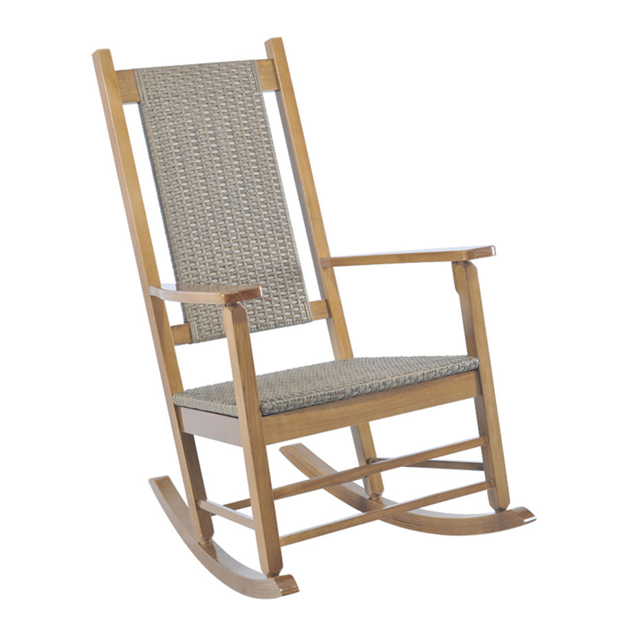 JackPost Knollwood Wicker Rocking Chair & Reviews Wayfair