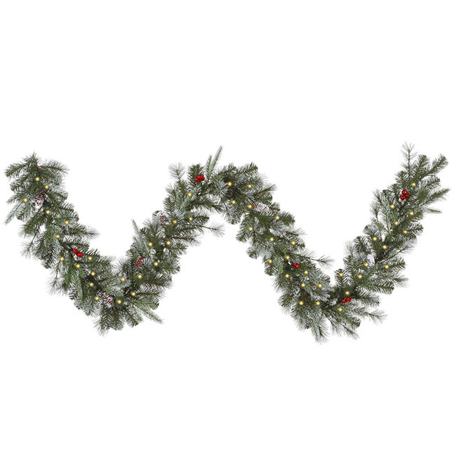 vickerman frosted pine cone and berry christmas garland vickerman frosted pine cone and berry christmas garland