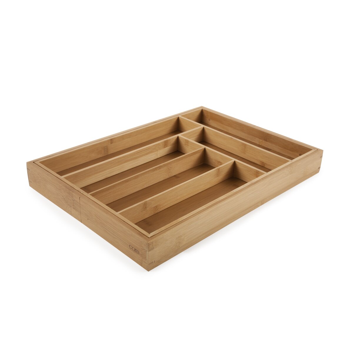 Core Bamboo Expandable Flatware Large Tray in Natural & Reviews | Wayfair