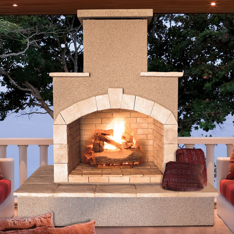 CalFlame Propane Gas Outdoor Fireplace & Reviews Wayfair
