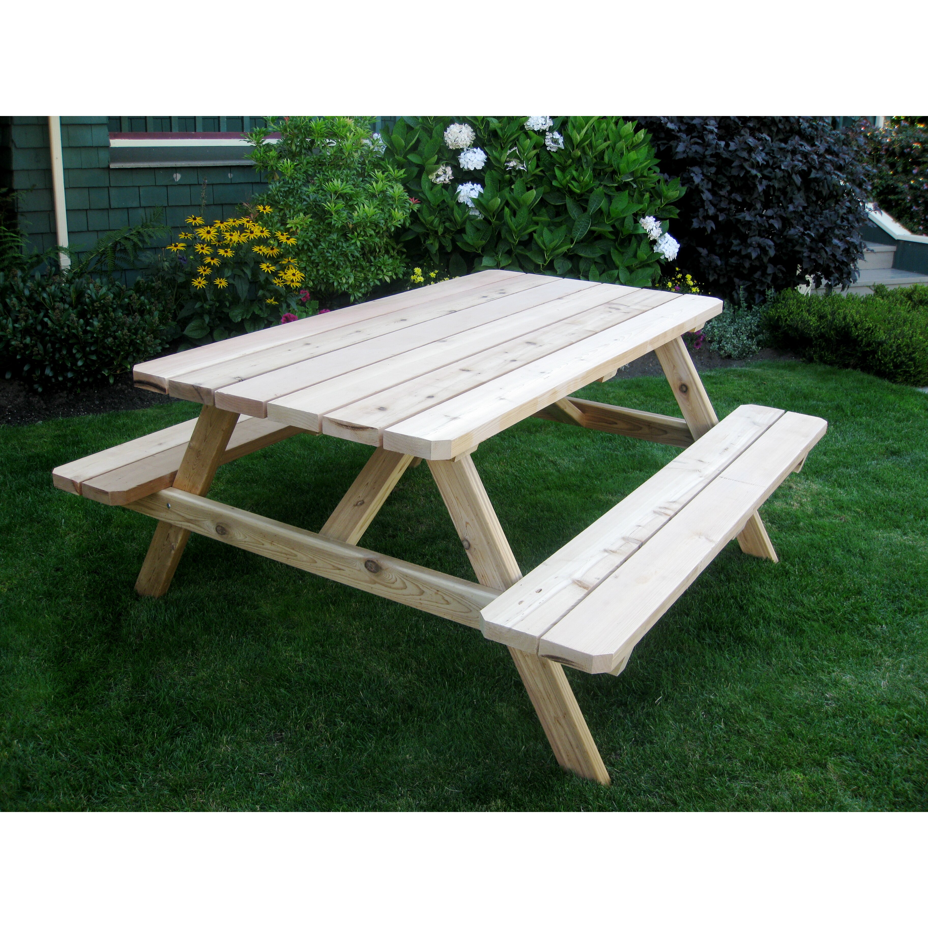 Outdoor Living Today Cedar Picnic Table & Reviews | Wayfair