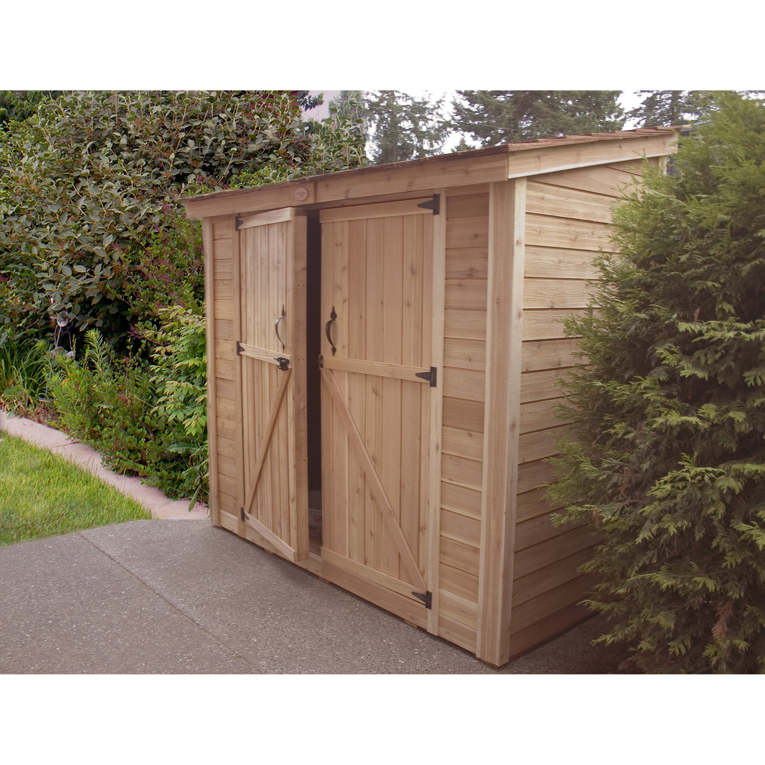 Outdoor Living Today SpaceSaver 8.5 Ft. W x 4.5 Ft. D Wood LeanTo Shed