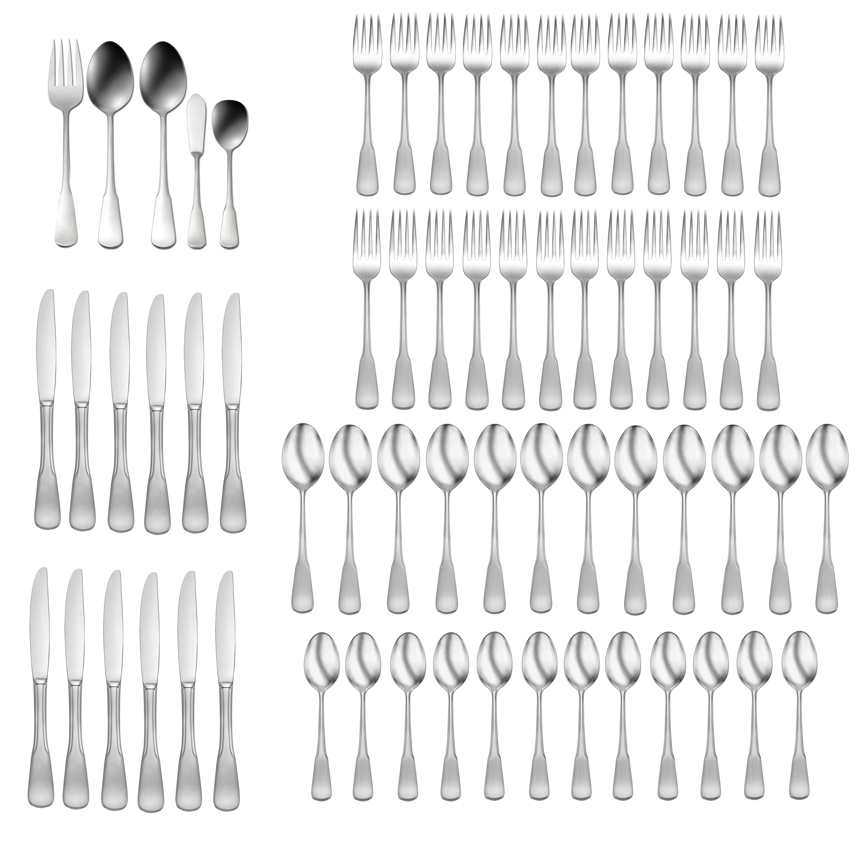 Oneida Colonial Boston 65 Piece Flatware Set & Reviews Wayfair