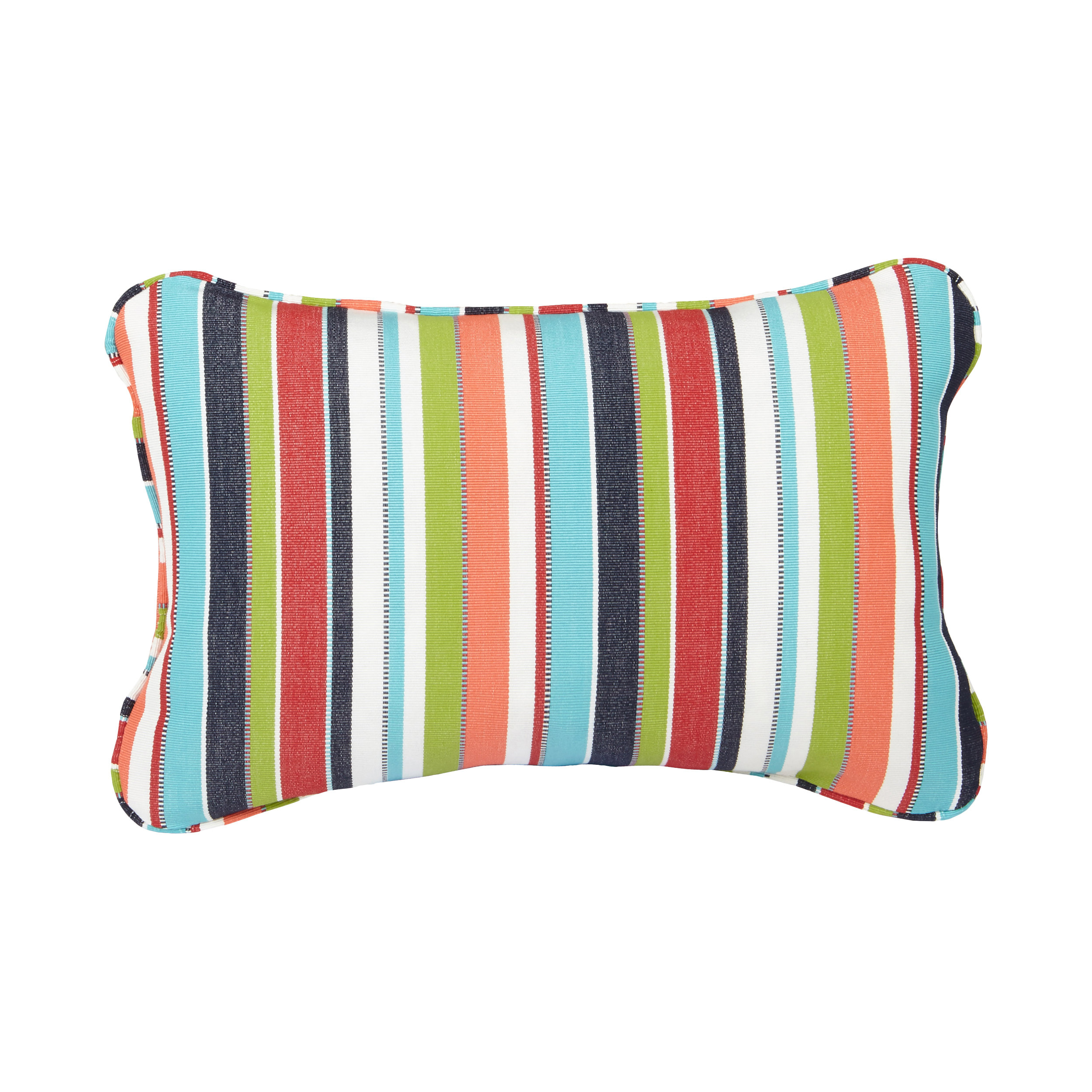 Mozaic Company Corded Colorful Stripes Outdoor Lumbar Pillow & Reviews