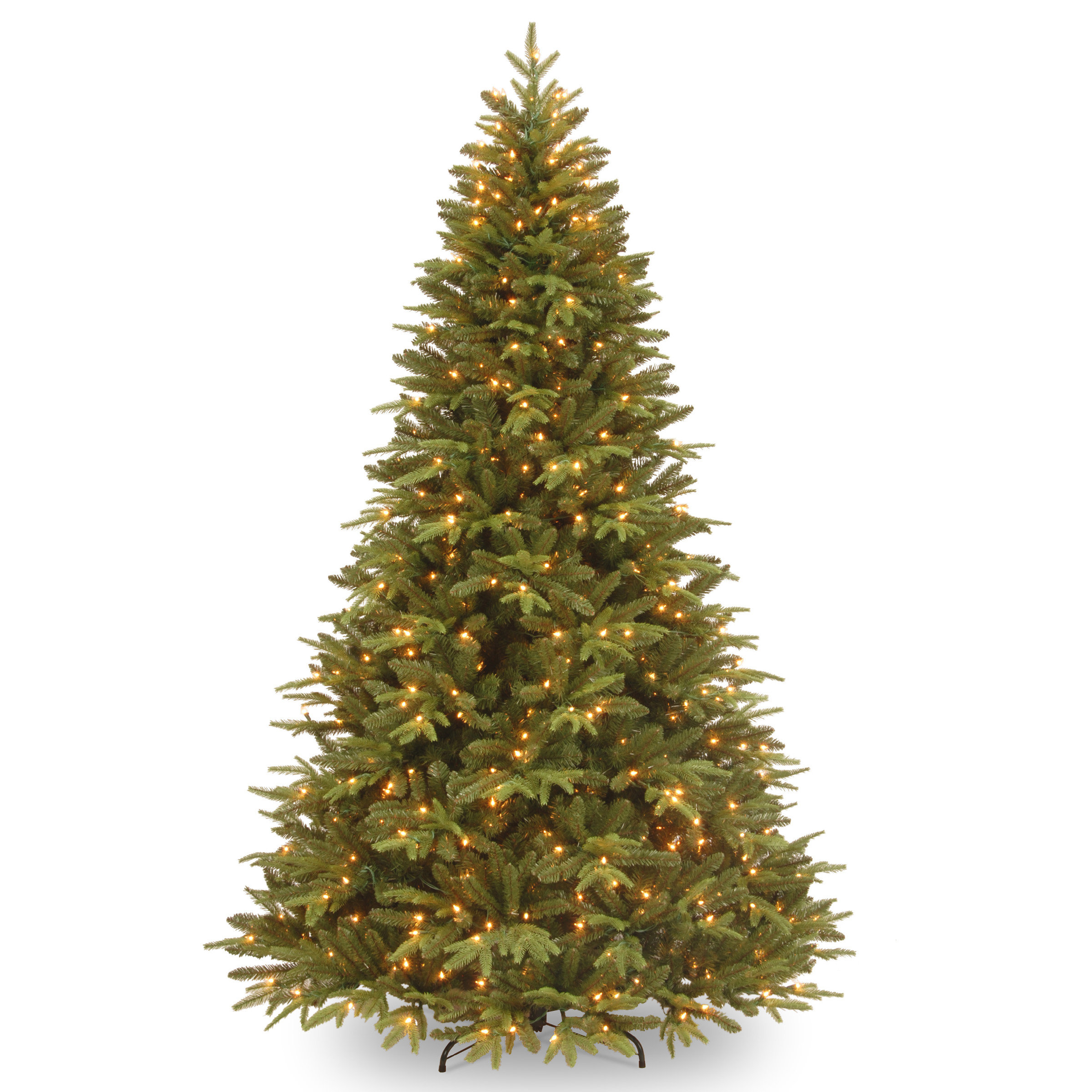 National Tree Co. 7.5\u002639; Green Pomona Pine Artificial Christmas Tree with 700 Clear Lights with 