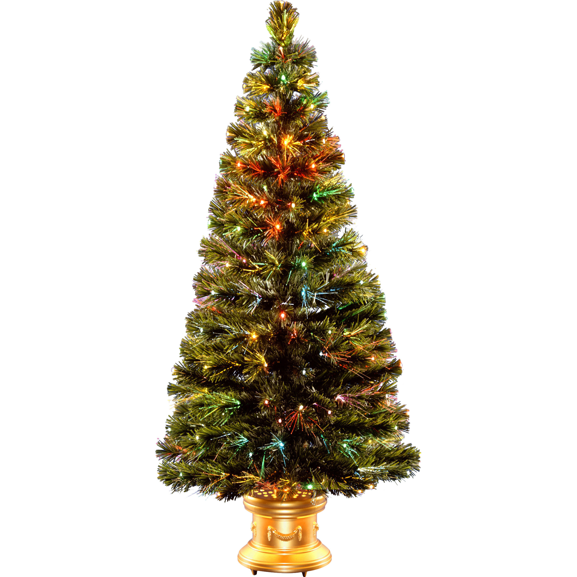 National Tree Co. Fiber Optics Radiance Fireworks 5' Green Artificial