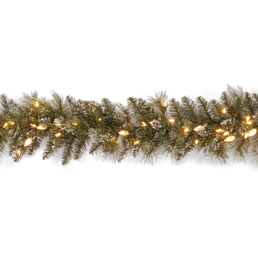 national tree co glittery bristle pine pre lit garland national tree co glittery bristle pine pre lit garland