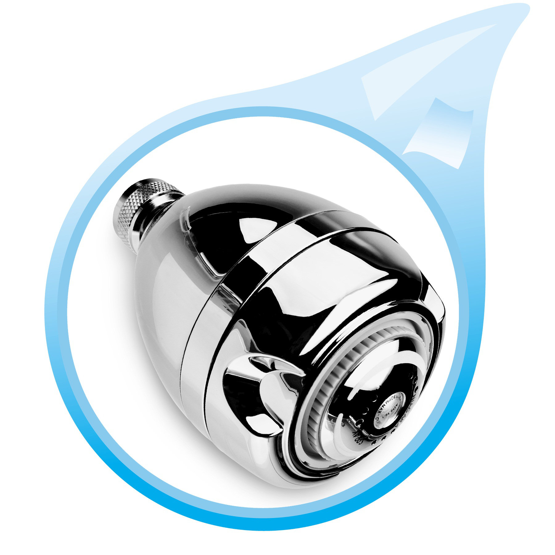 PF Waterworks Water Saving Efficient Massaging Shower Head Wayfair