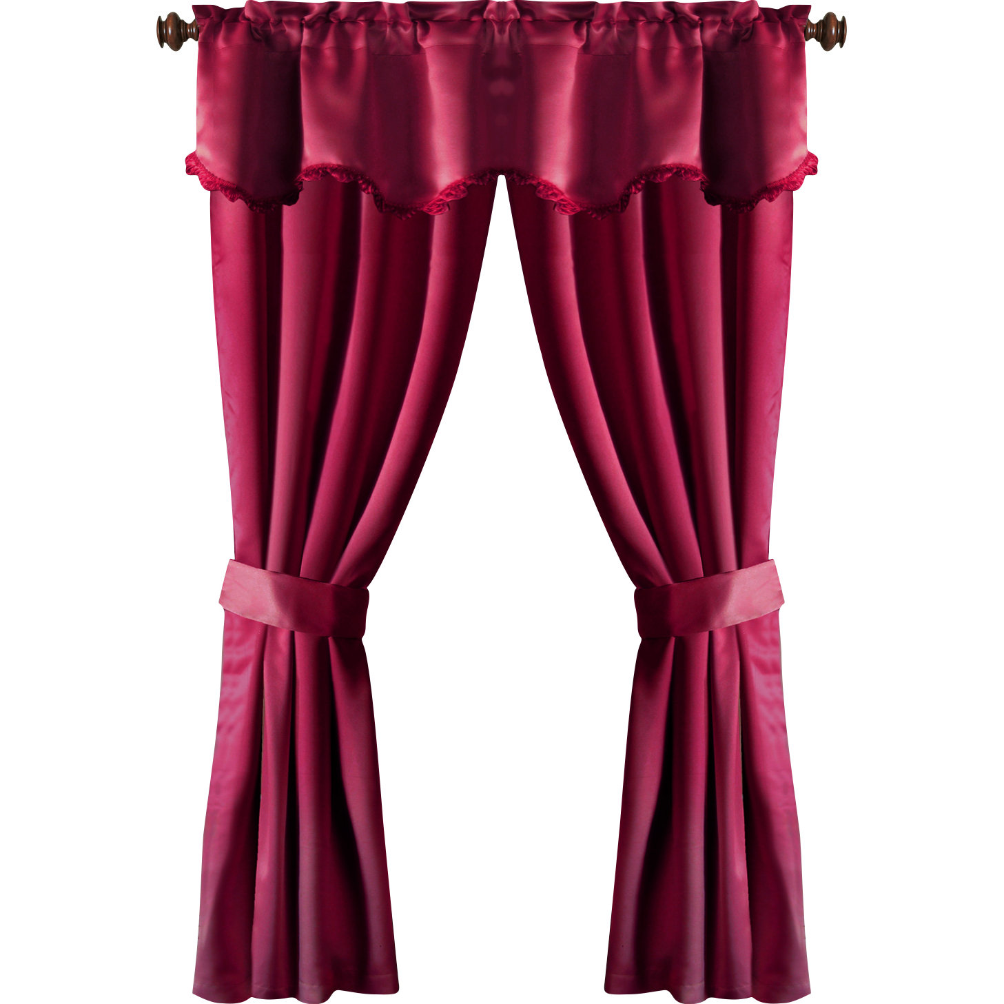 United Curtain Co. 5 Piece Burlington Rod Pocket Curtain Window Treatment Set & Reviews Wayfair