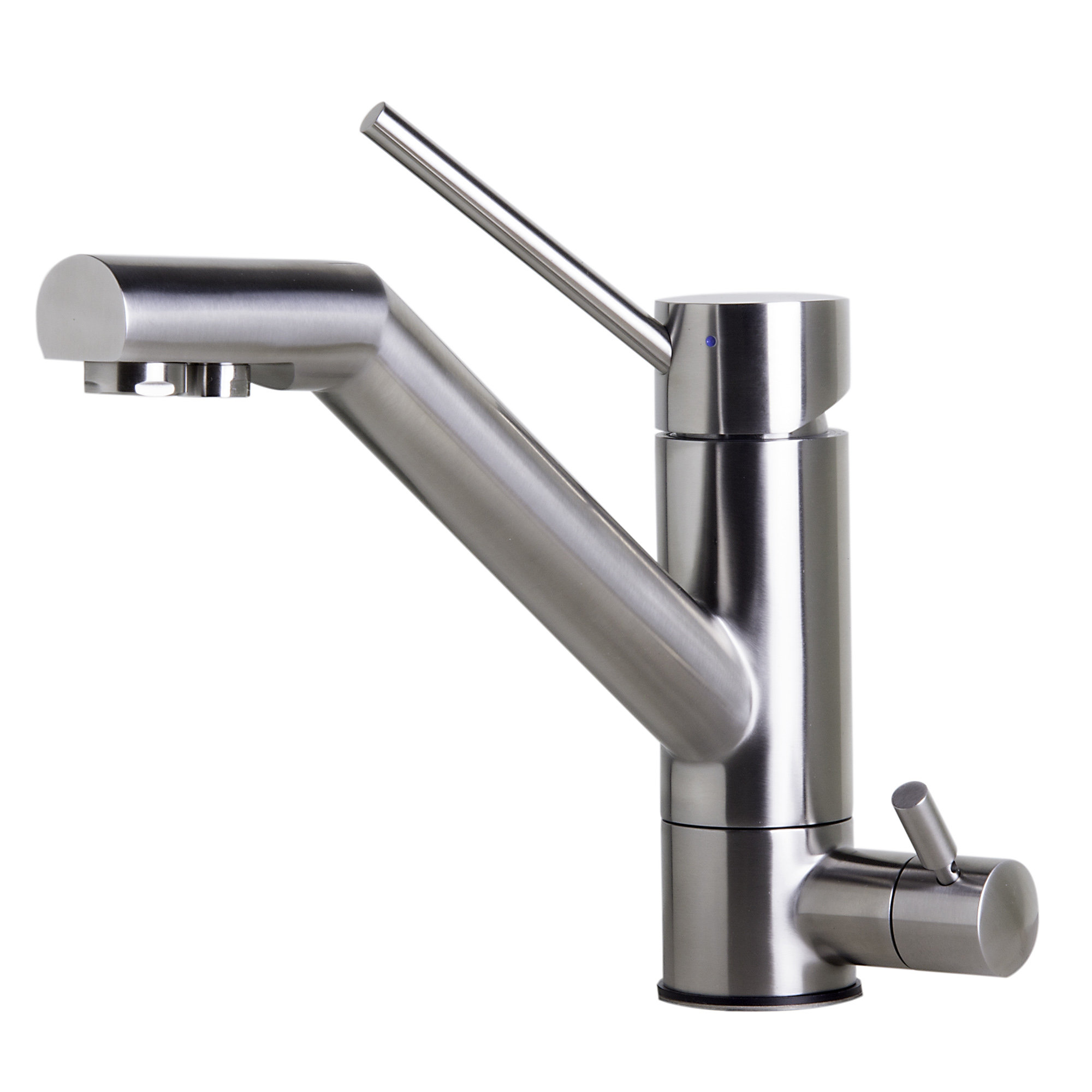 Single Handle Single Hole Kitchen Faucet with Built by Alfi Brand