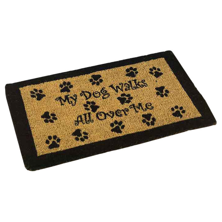 American Mills My Dog Walks Outdoor Coir Doormat & Reviews Wayfair