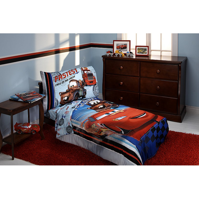 Disney Fastest Team 4 Piece Cars Toddler Bedding Set ...