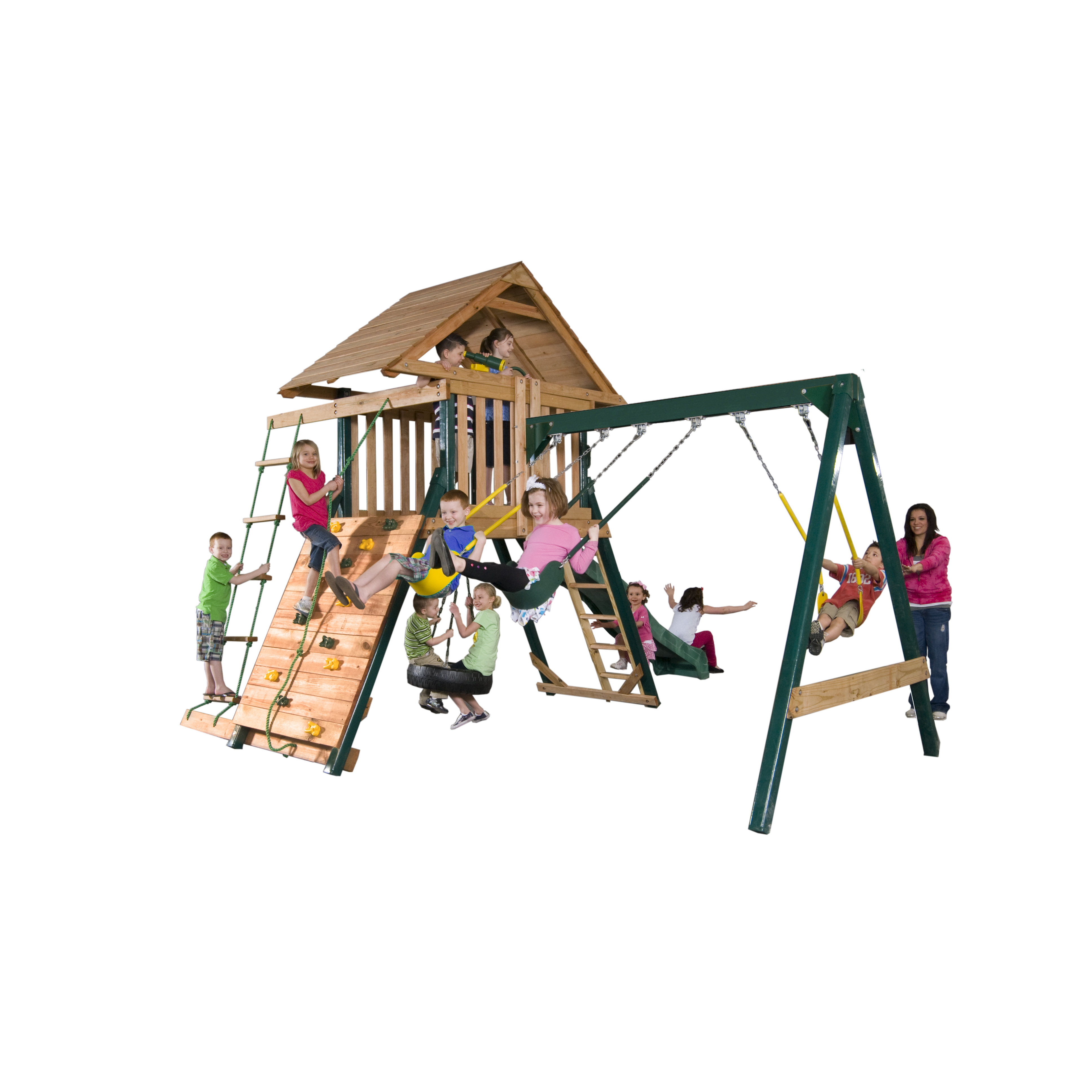 Backyard Play Systems Boulder Creek Swing Set Wayfair