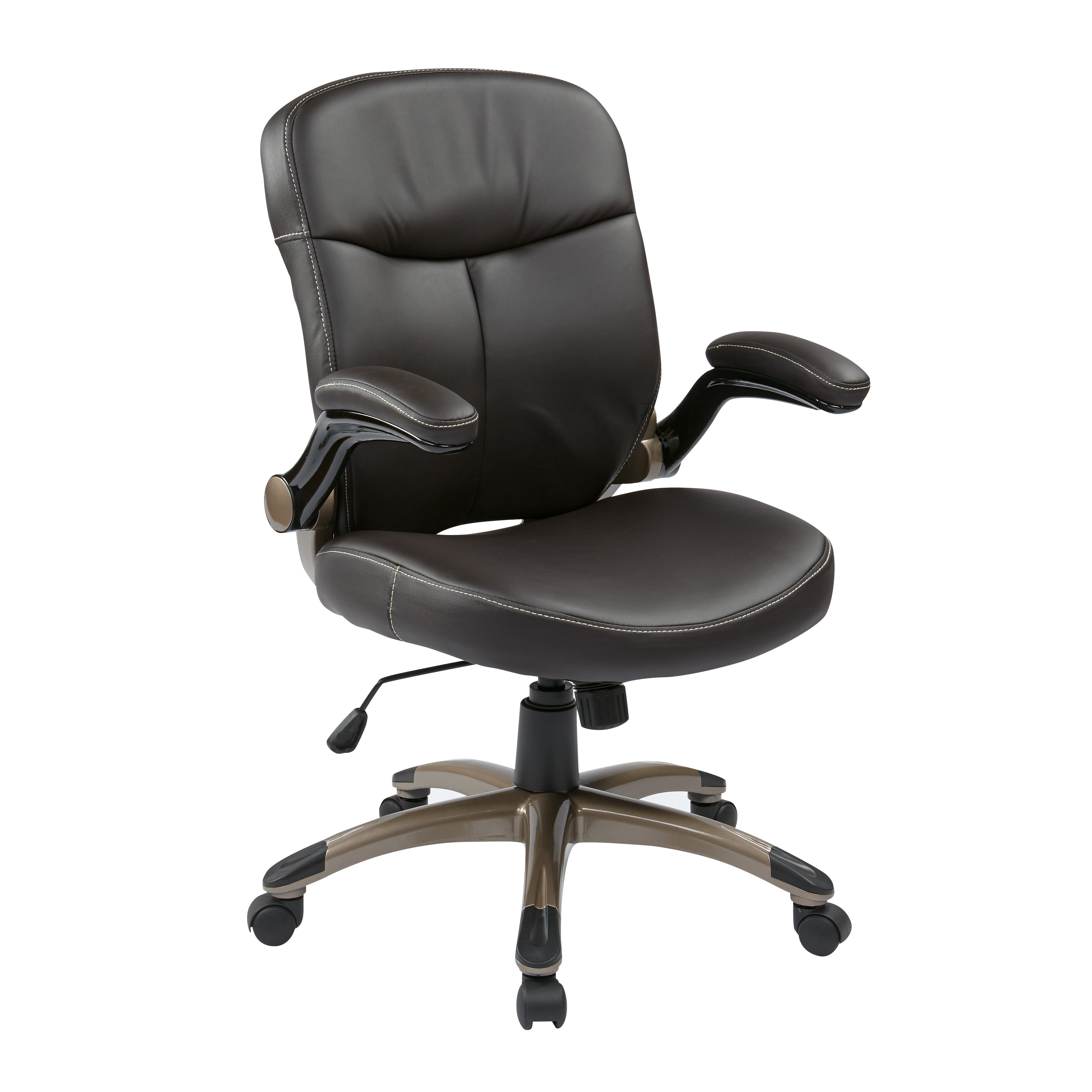 Office Star Mid-Back Leather Executive Chair & Reviews | Wayfair