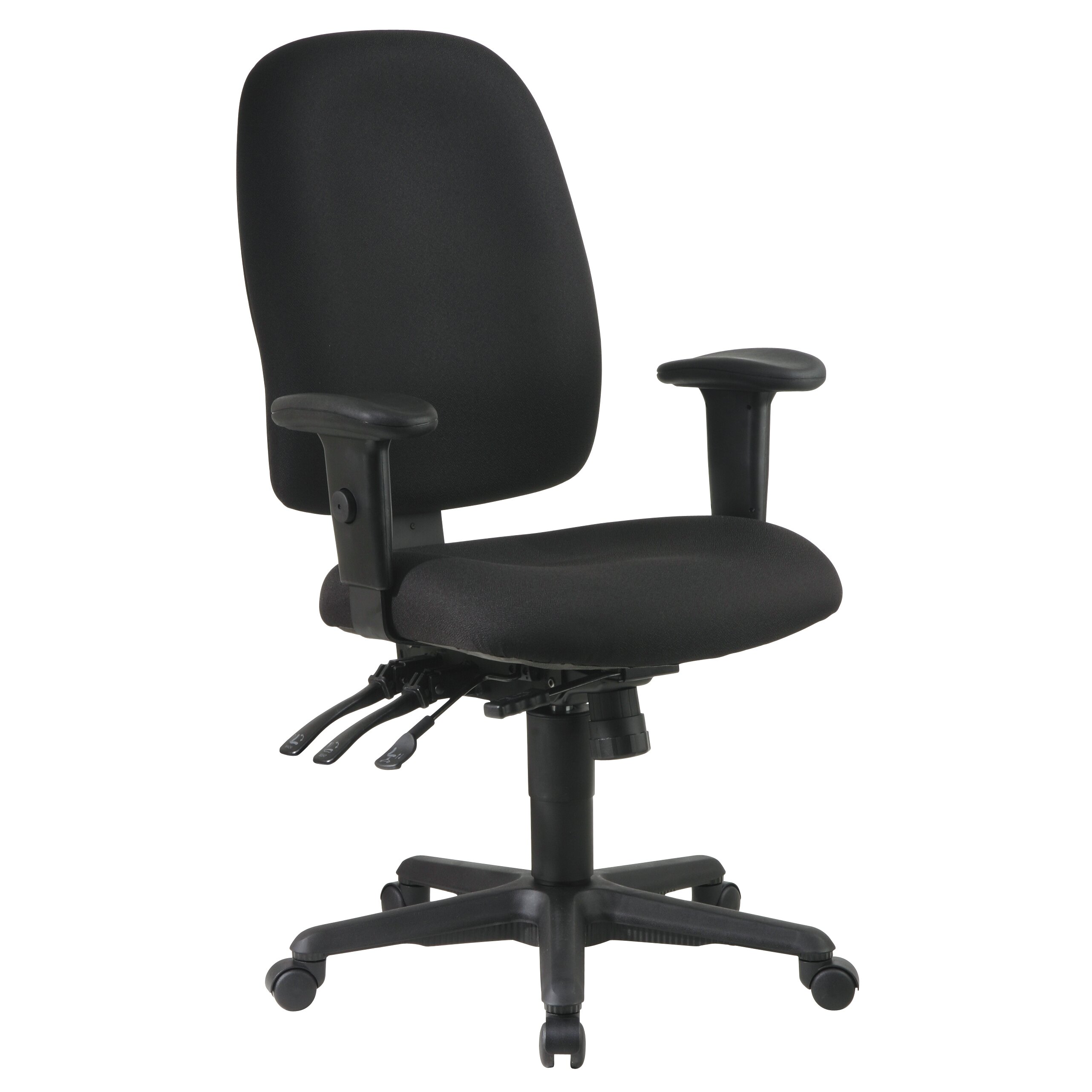  Mid-Back Office Chair with Adjustable Soft Padded Arms by Office Star