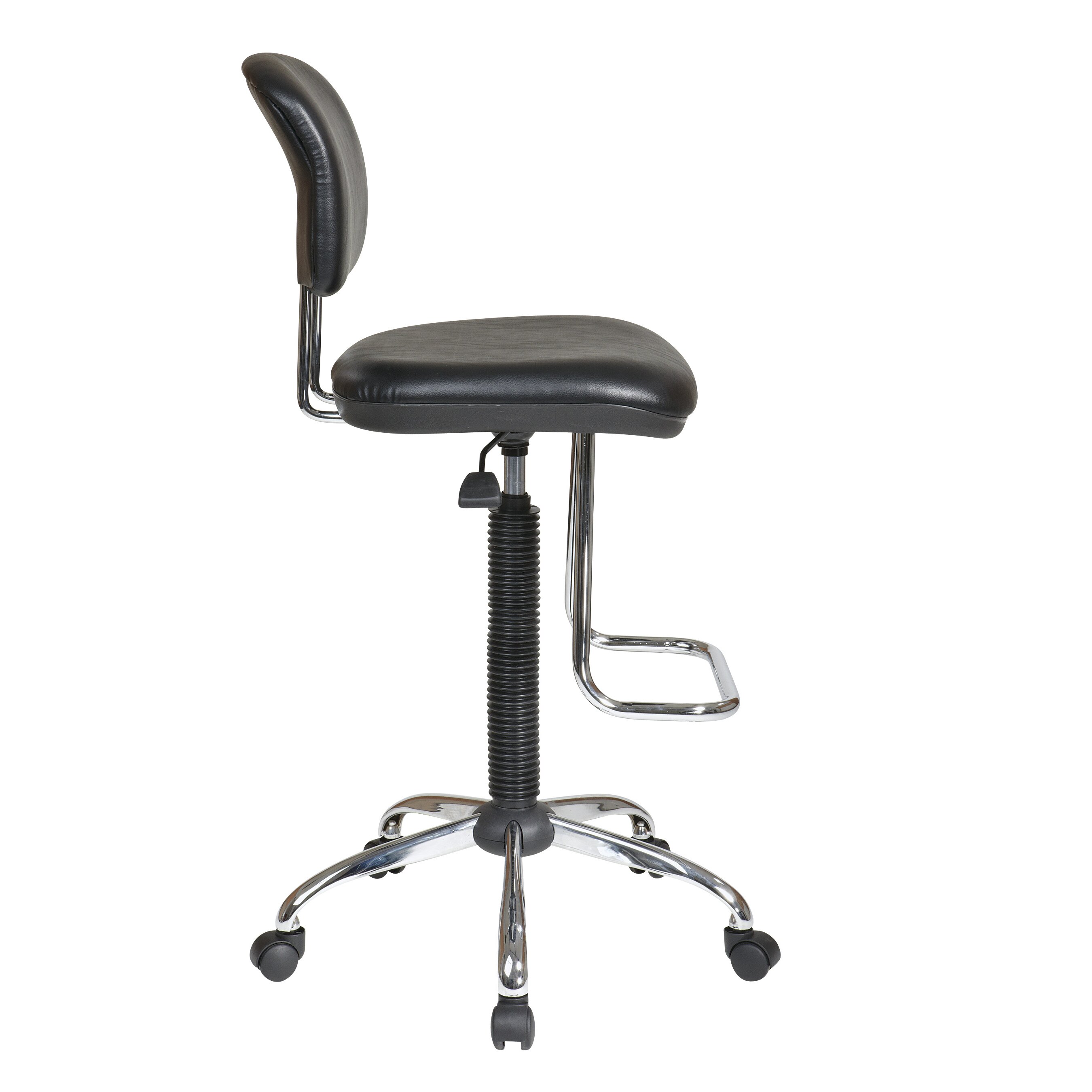 Office Star Products Height Adjustable Drafting Chair with Footrest DC420V