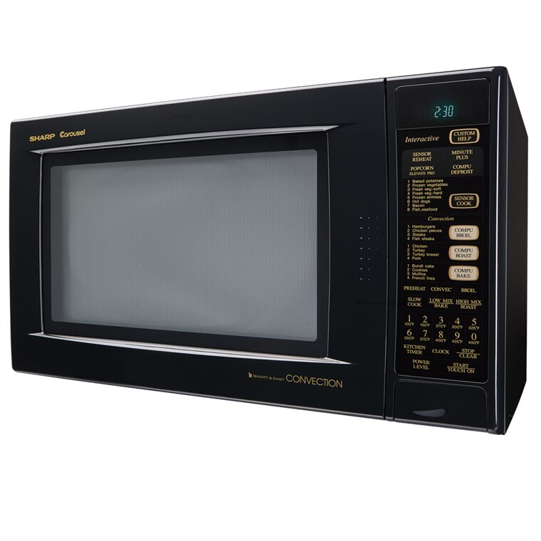 Sharp 1.5 Cu. Ft. 900W Countertop Microwave With Convection & Reviews ...