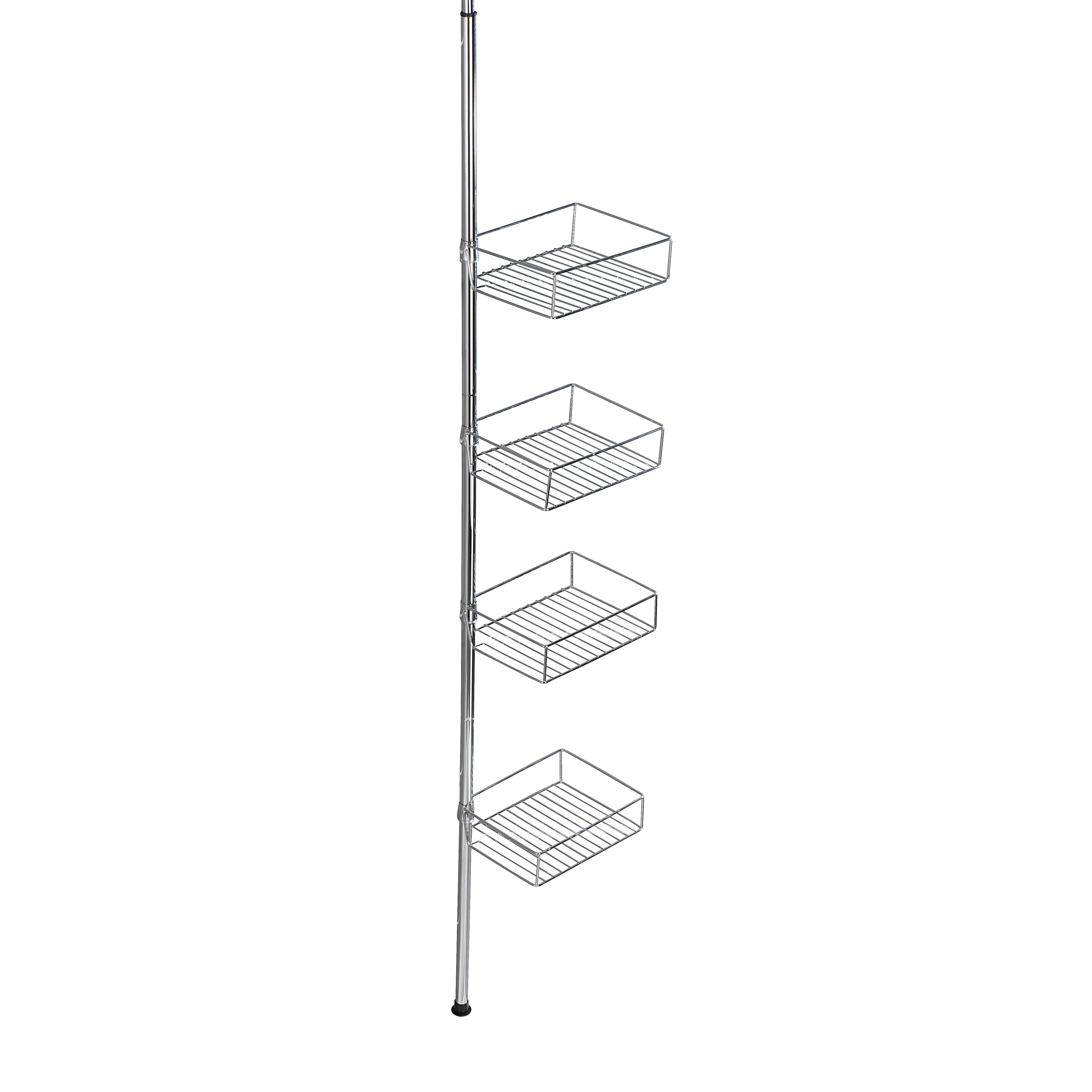 Wenko Domaso Telescopic Metal Wall Mounted Shower Caddy & Reviews