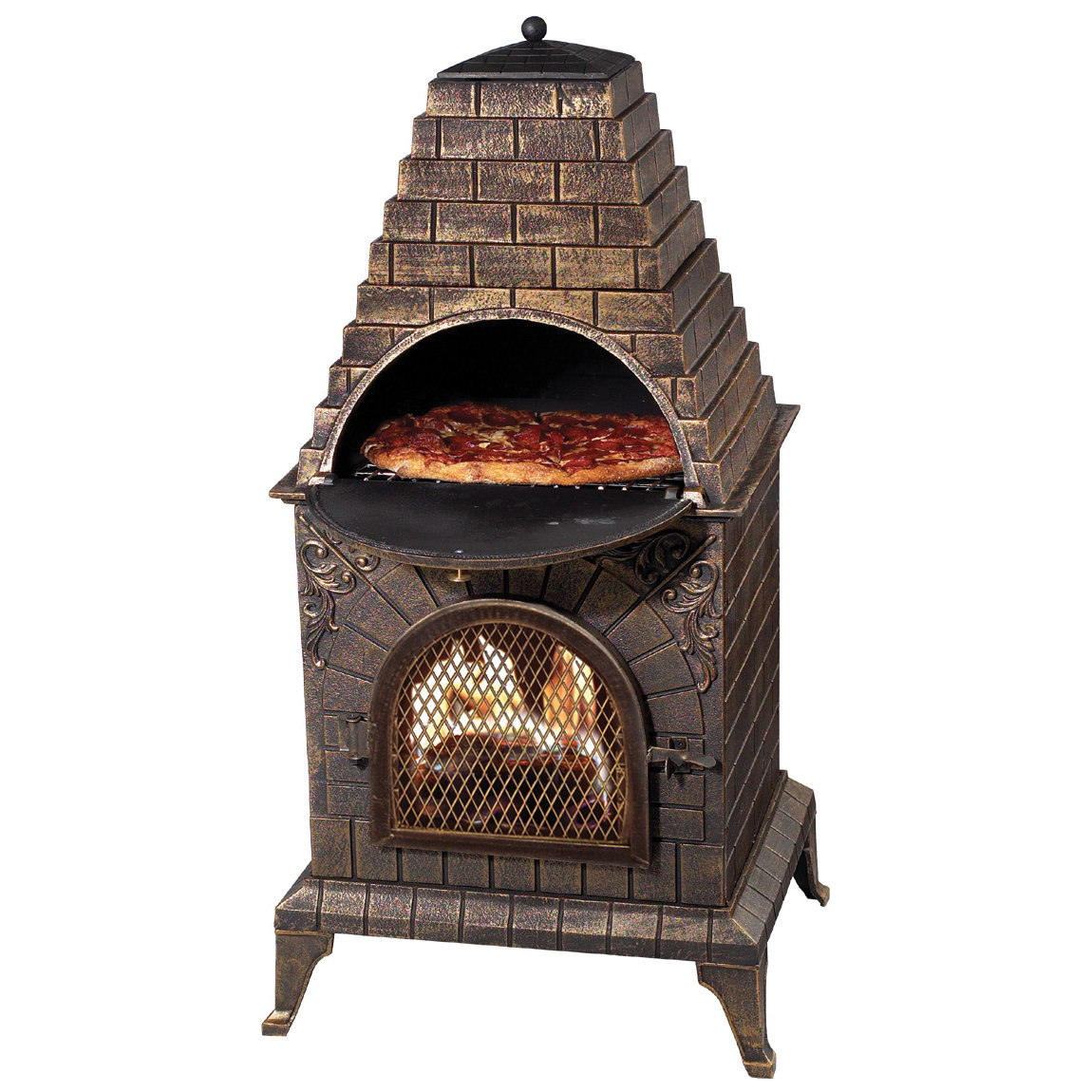 Deeco Aztec Allure Pizza Oven Outdoor Fireplace & Reviews | Wayfair