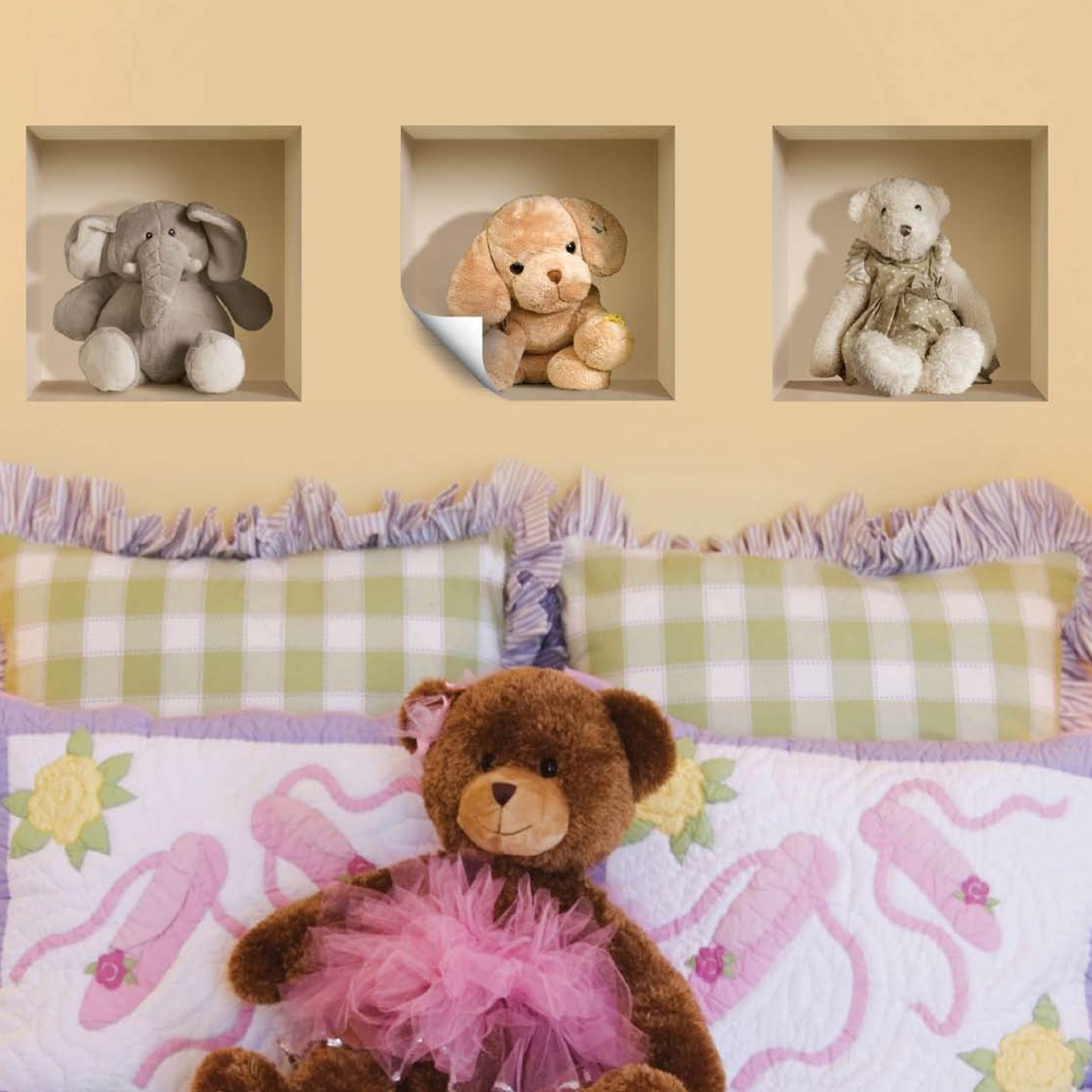 stuffed toy wall mounts