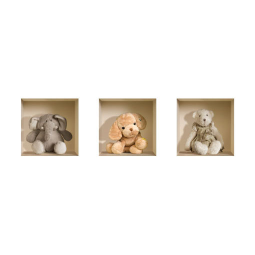 stuffed toy wall mounts