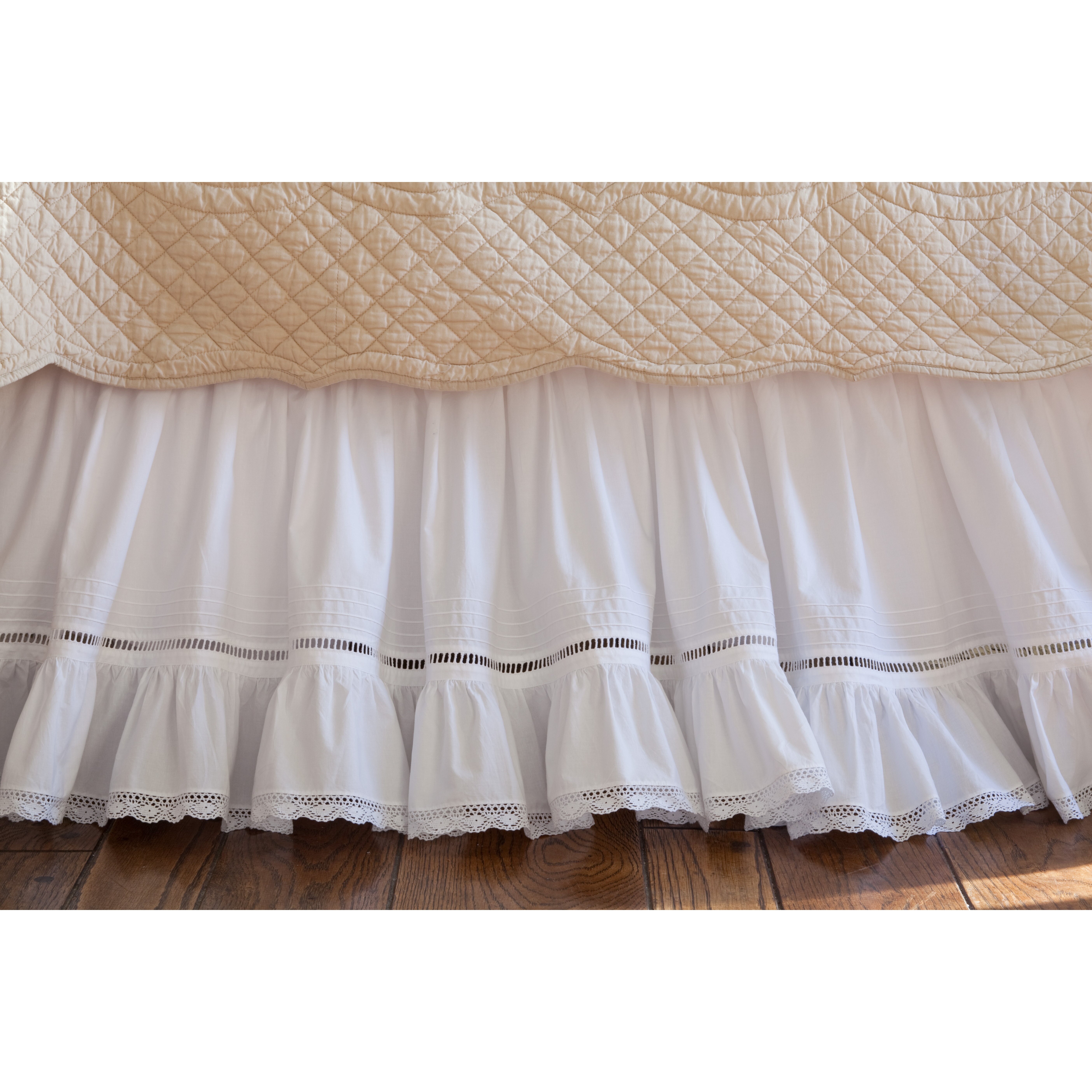 Taylor Linens Prairie Crochet Cotton Bed Skirt & Reviews Wayfair