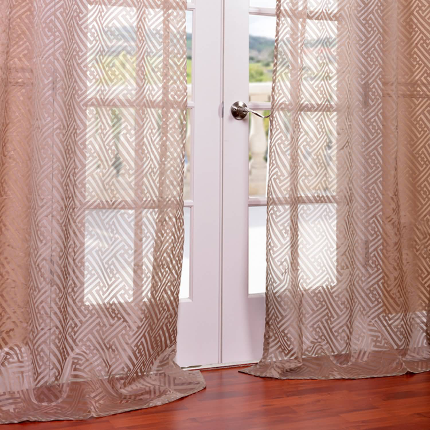 Half Price Drapes Zara Patterned Sheer Single Curtain Panel & Reviews