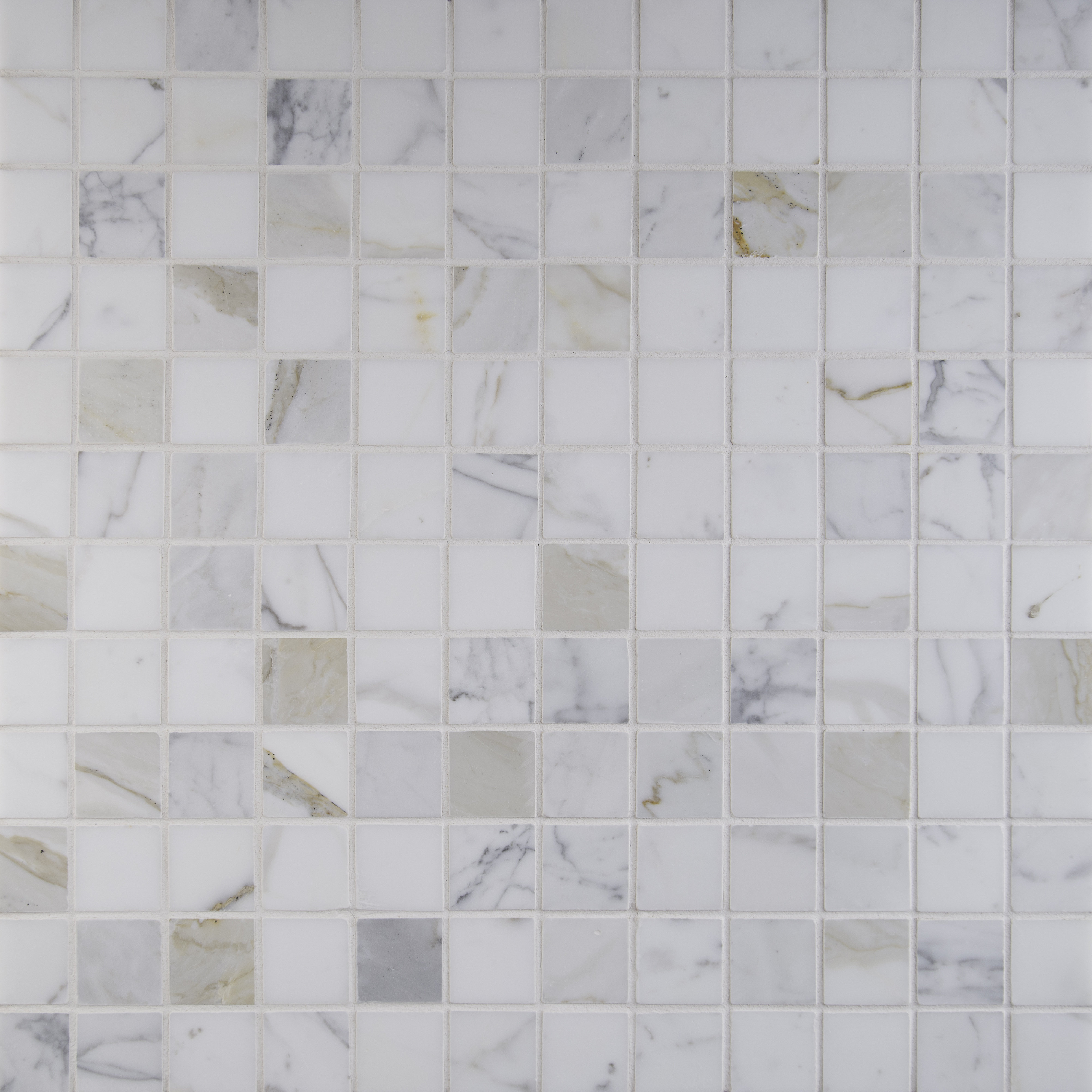 MSI Calacatta Gold Mounted 2" x 2" Marble Mosaic Tile in