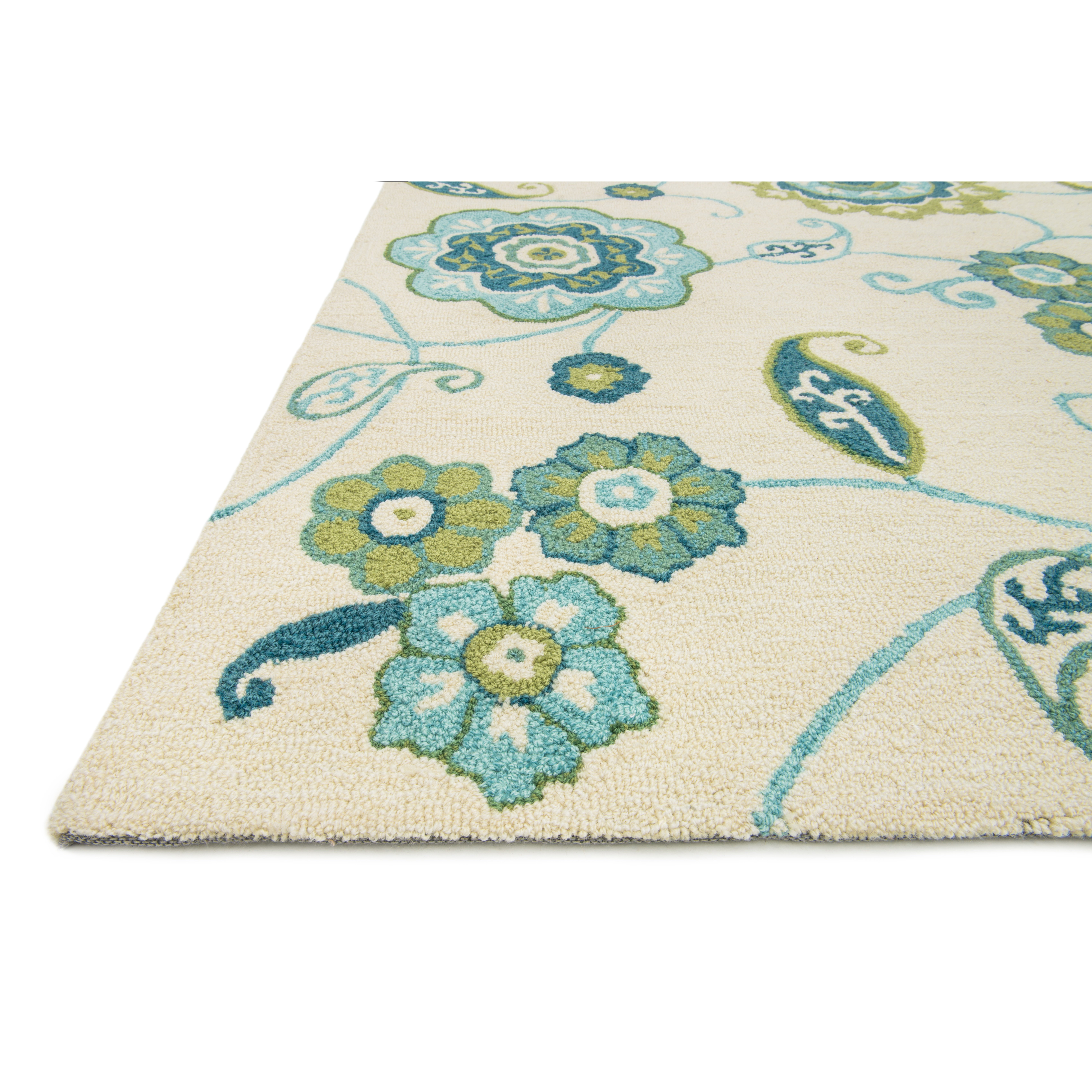 Loloi Rugs Summerton Ivory & Aqua Rug & Reviews Wayfair