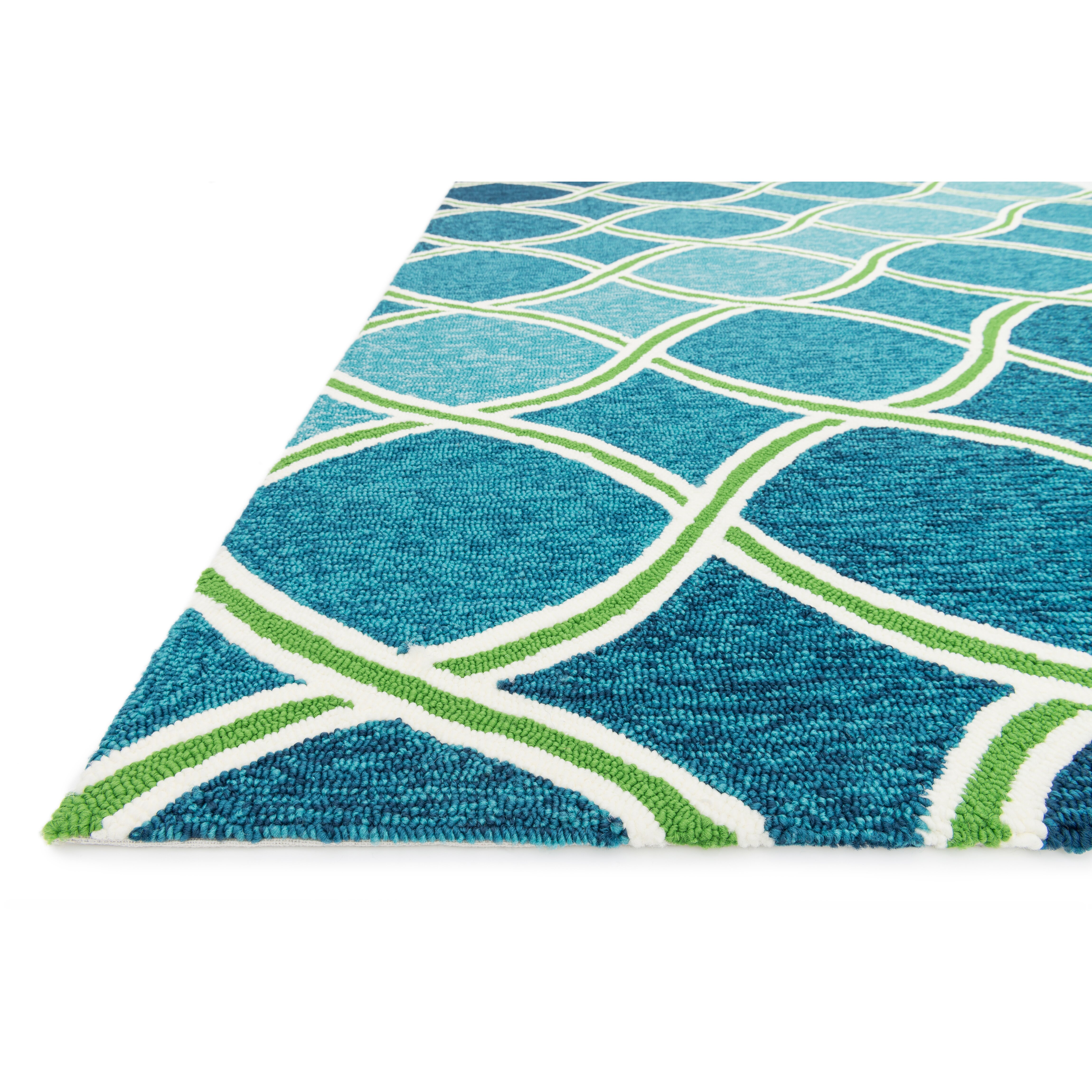 Loloi Rugs Venice Beach Handmade Blue/Green Indoor/Outdoor Area Rug ...