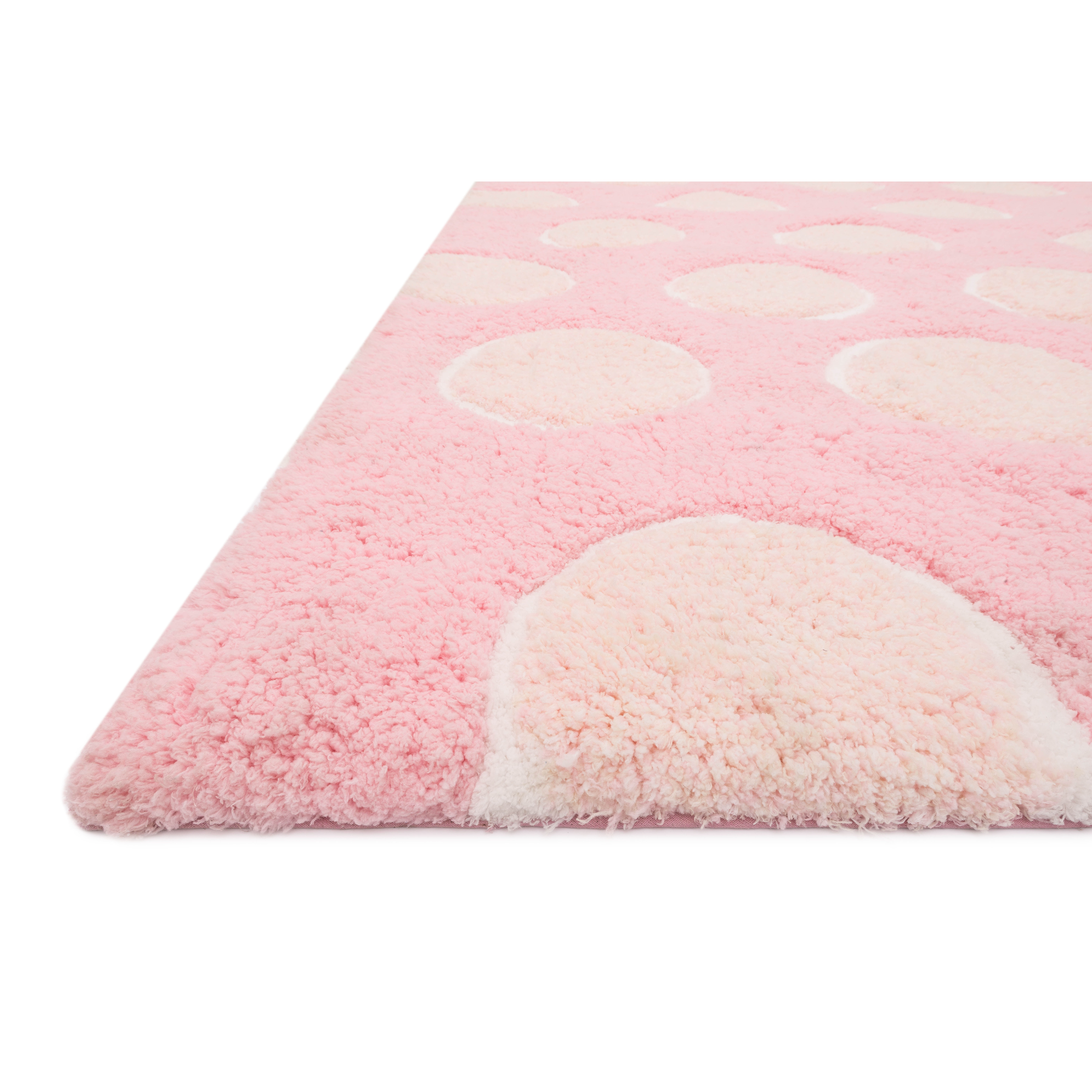 Loloi Rugs Lola Handmade Pink & Beige Shag Area Rug Wayfair