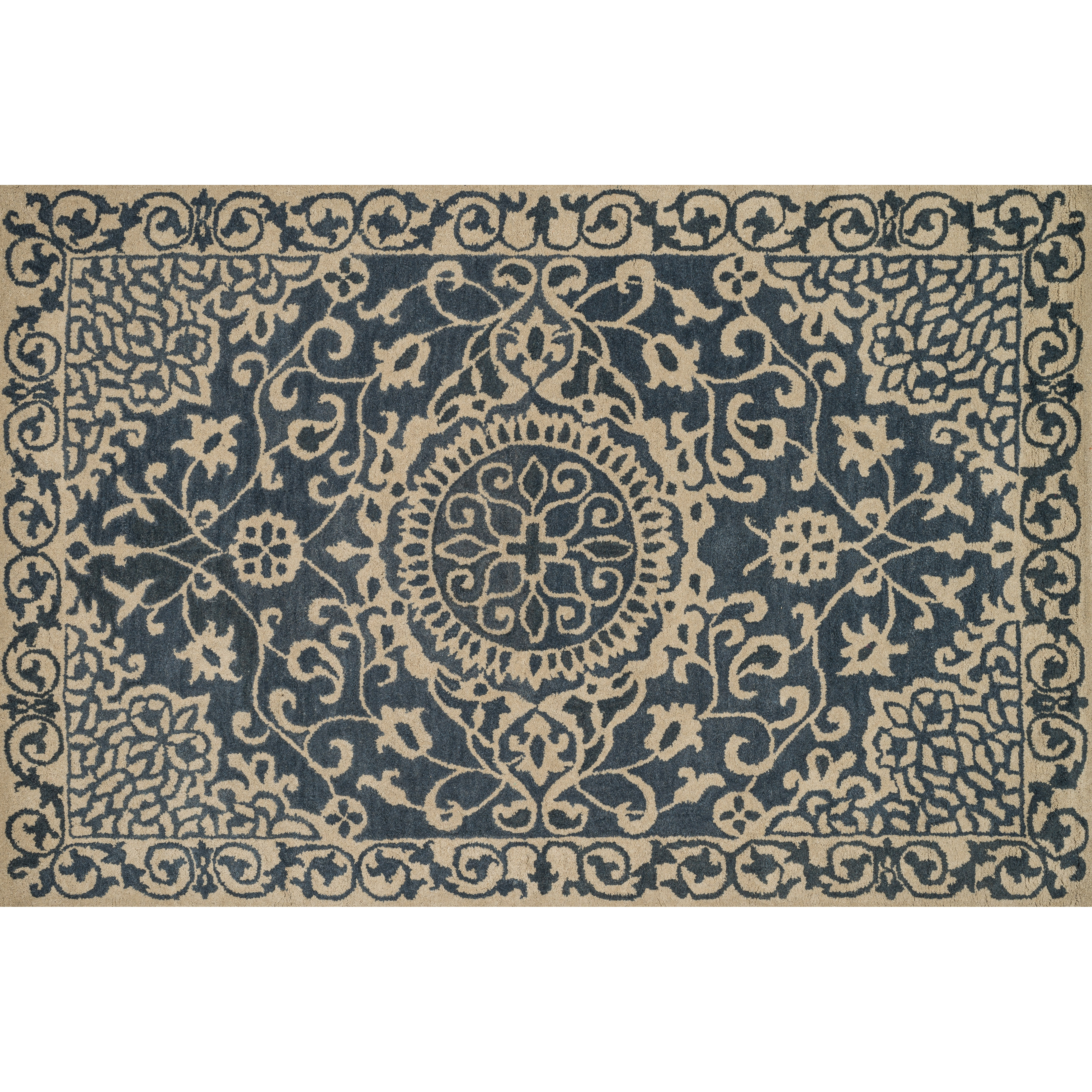 Loloi Rugs Fairfield Blue/Ivory Area Rug Wayfair