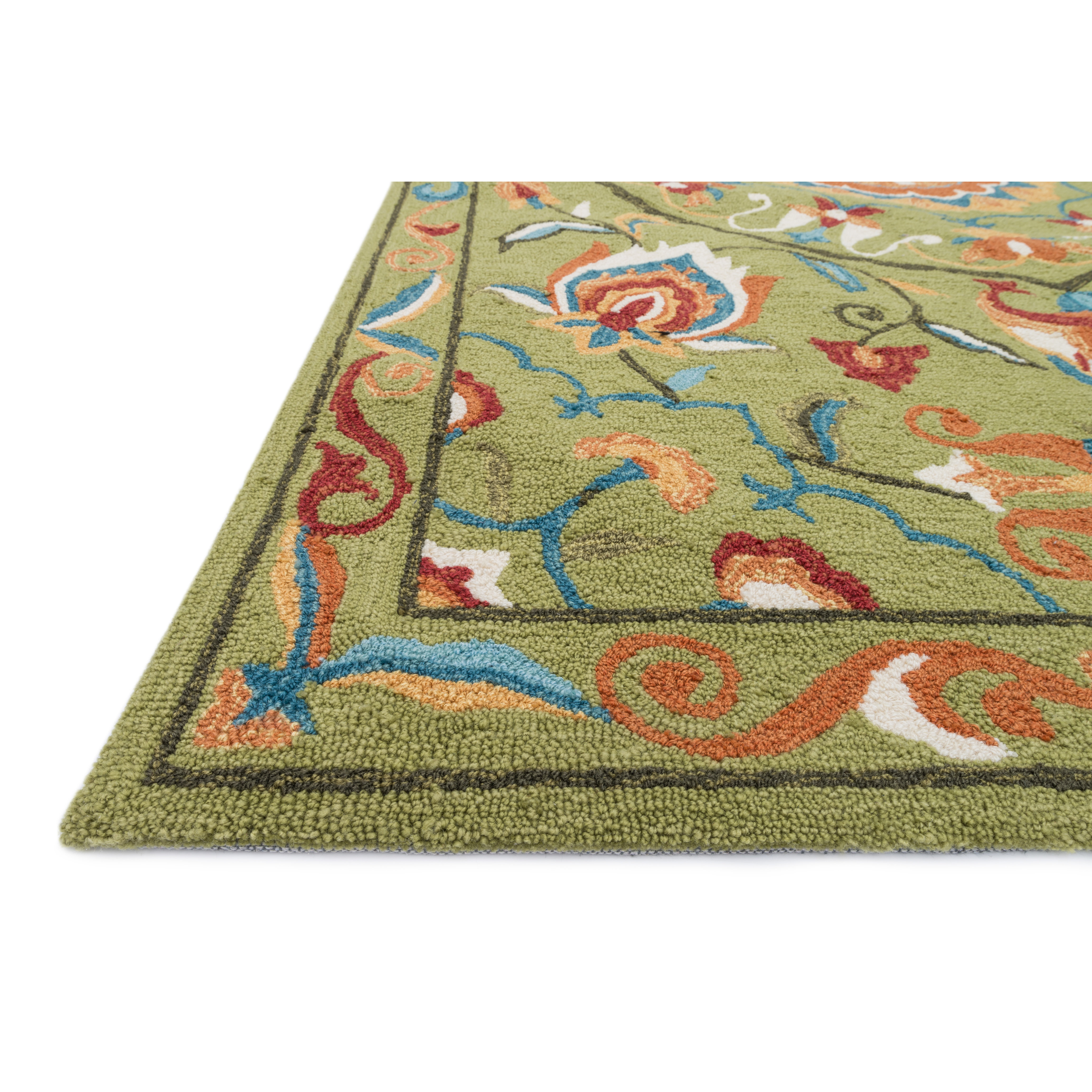 Loloi Rugs Francesca Green/Multi Florals Rug & Reviews Wayfair