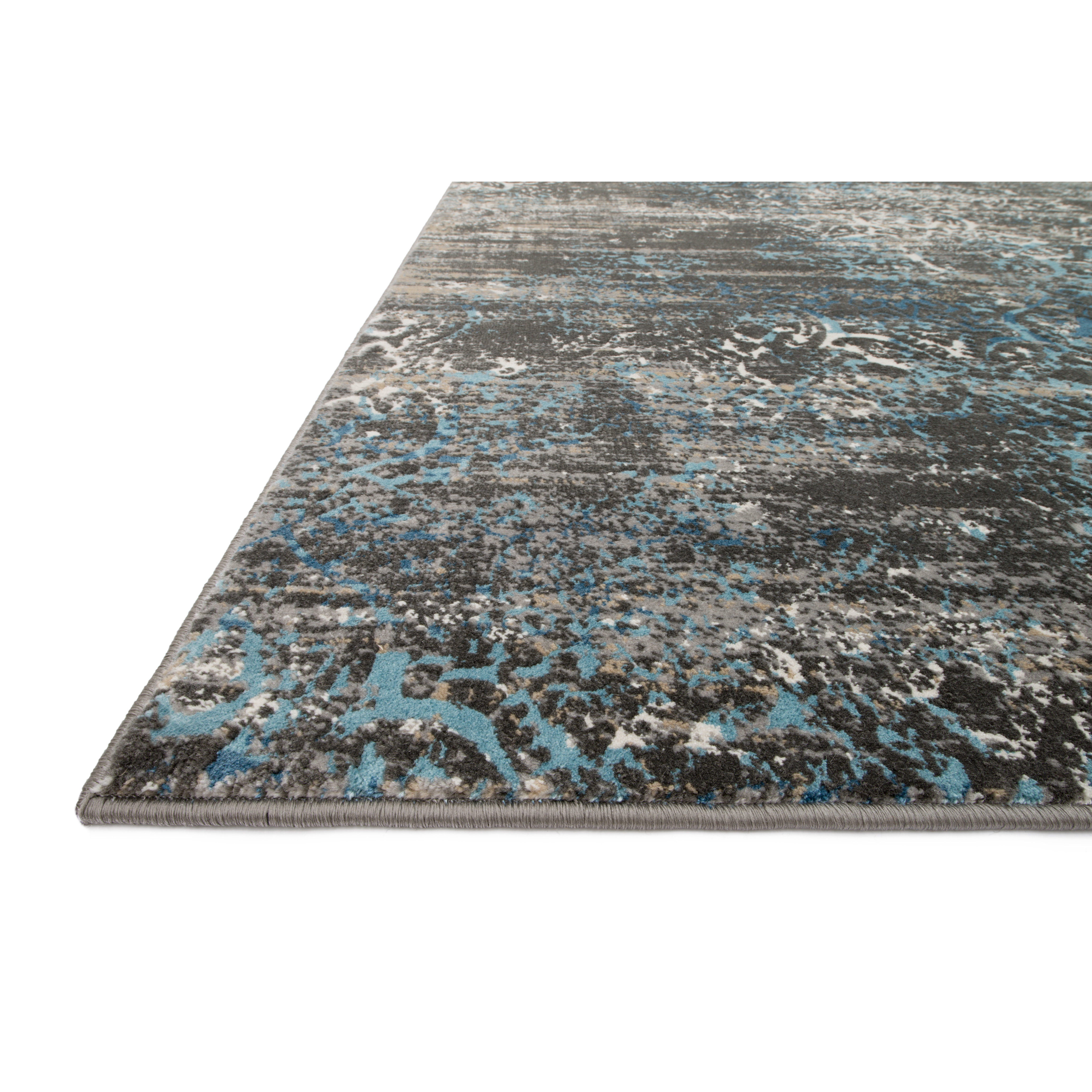 Loloi Rugs Kingston Charcoal/Blue Area Rug & Reviews Wayfair